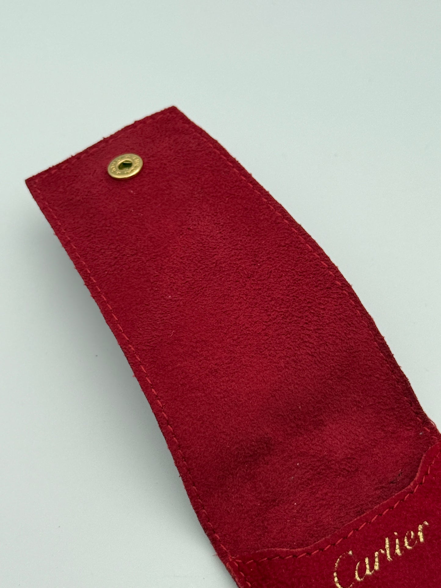 cartier pouch porta accendino velluto lighter