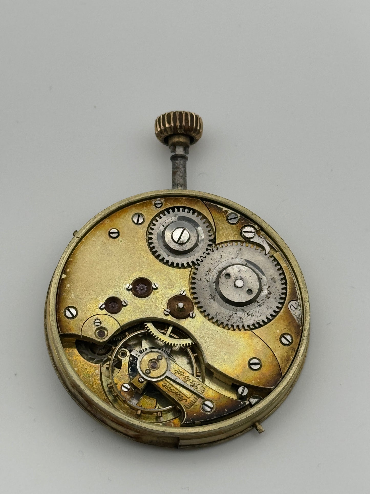 Anonimo pocket watch movement movimento ponte unito unit point 43mm