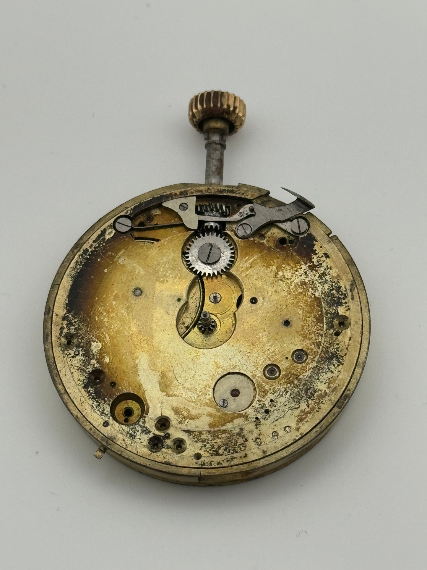 Anonimo pocket watch movement movimento ponte unito unit point 43mm