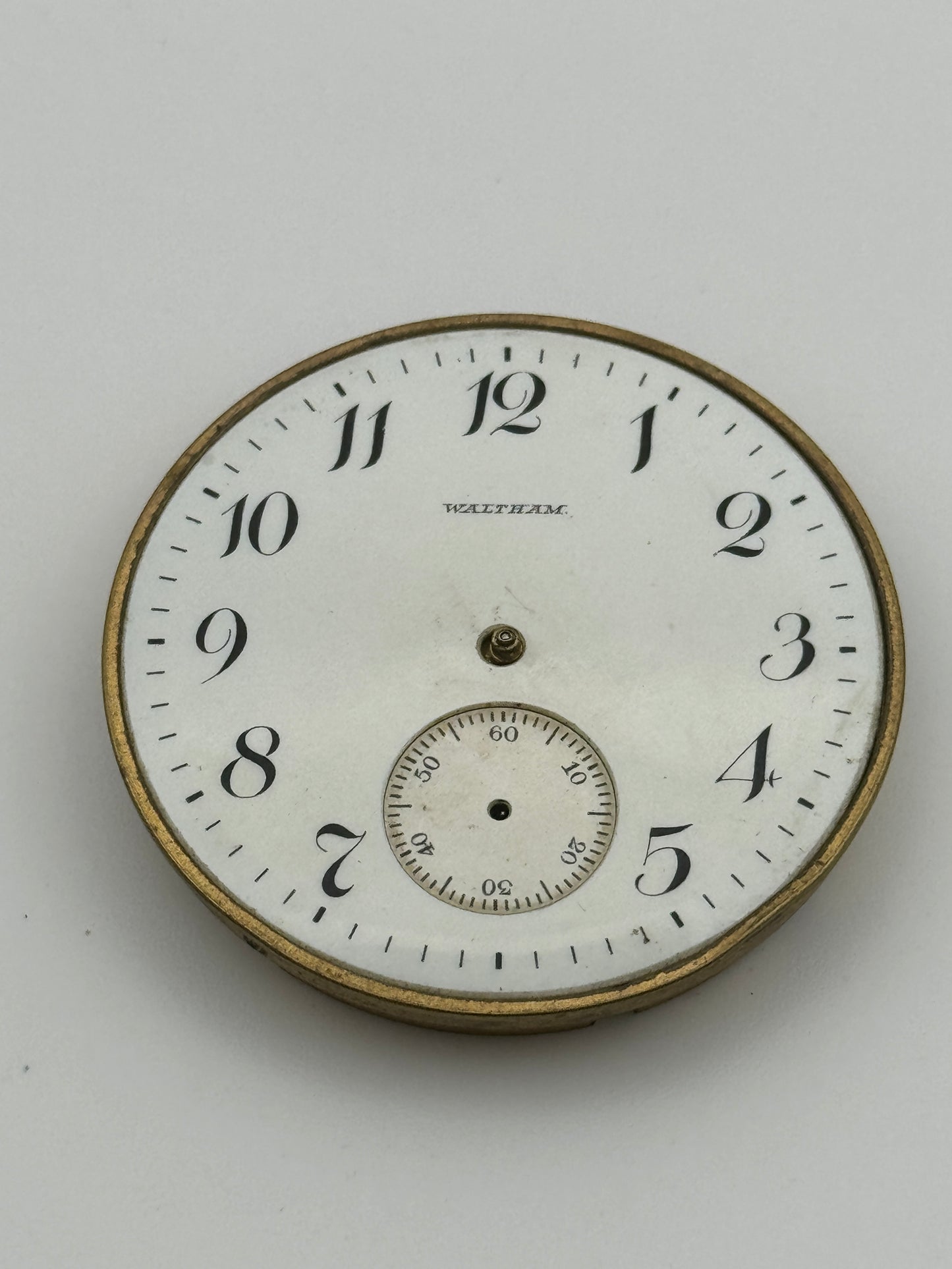 Waltham american watch co.pocket watch movement movimento 40.6mm