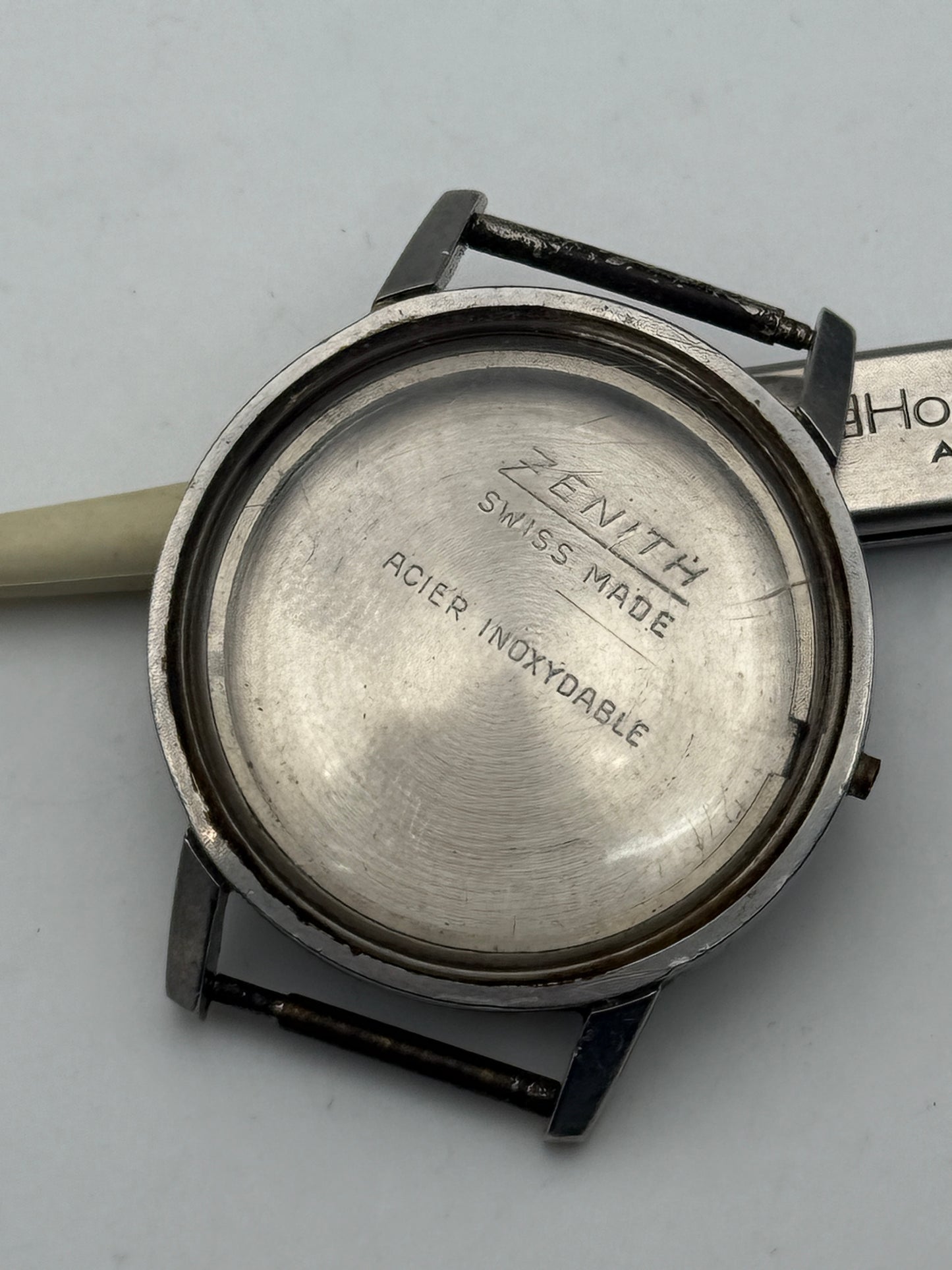 zenith 2542-2552c 34mm steel case cassa