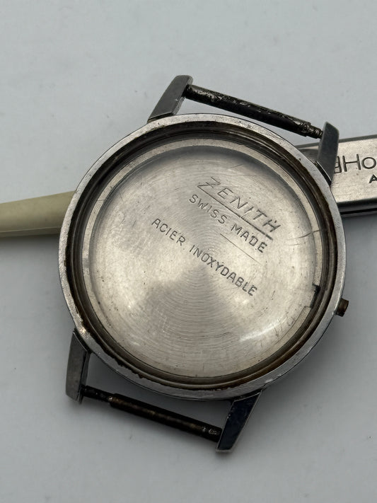 zenith 2542-2552c 34mm steel case cassa