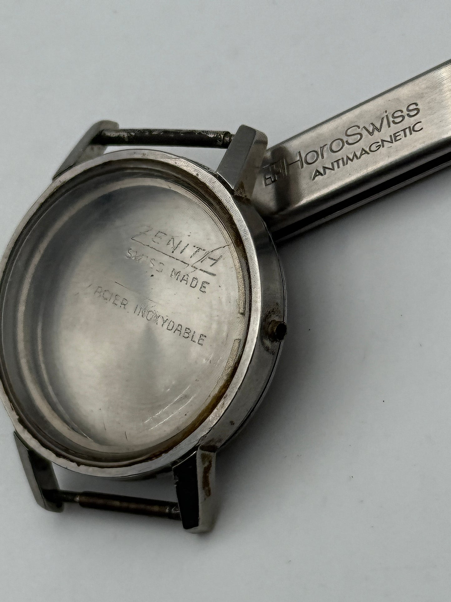 zenith 2542-2552c 34mm steel case cassa