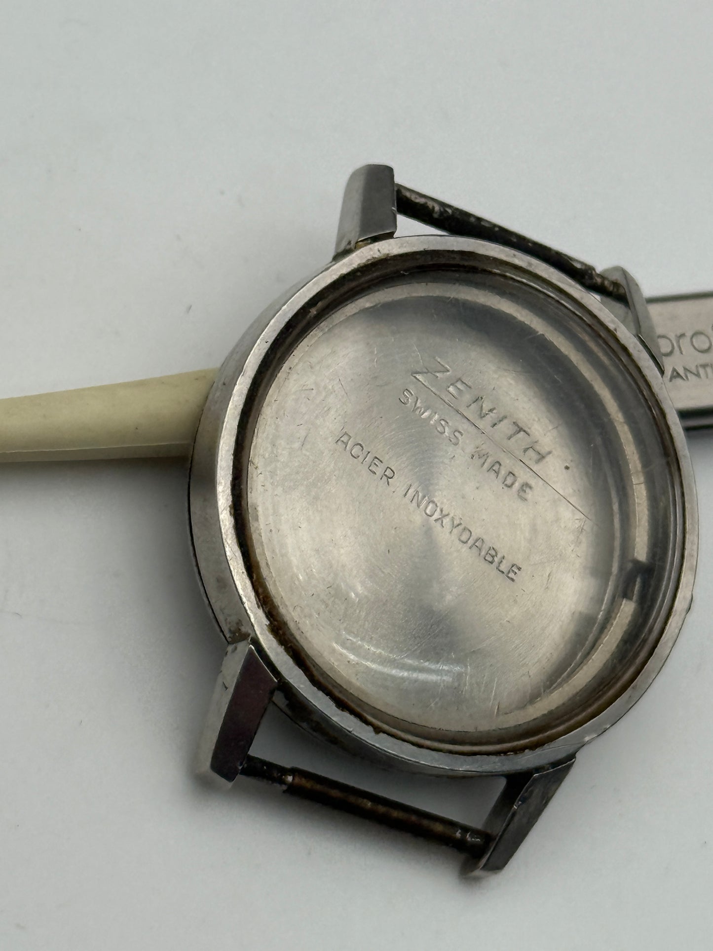 zenith 2542-2552c 34mm steel case cassa