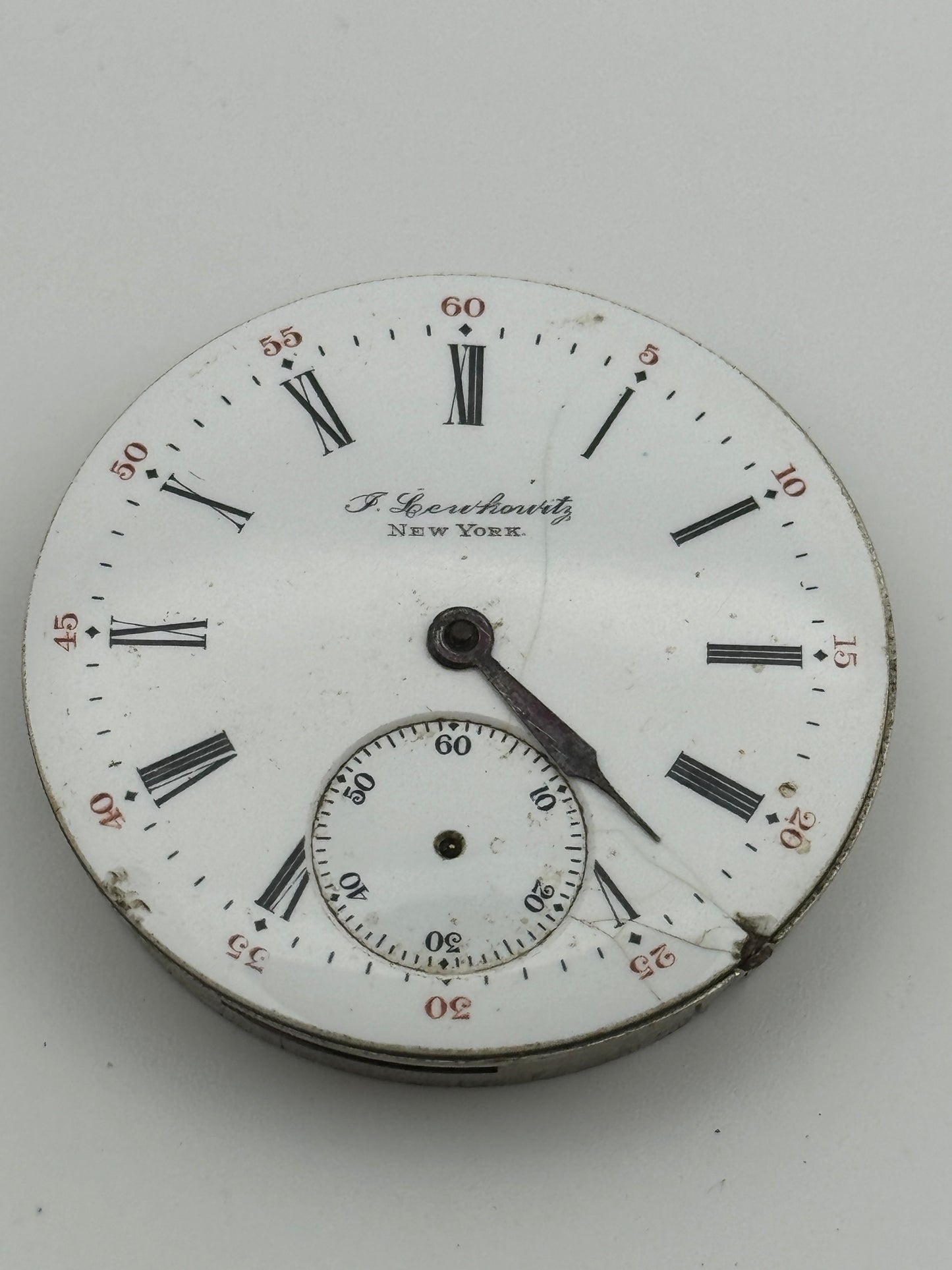 i.lewkowite new york pocket watch movement movimento 42mm