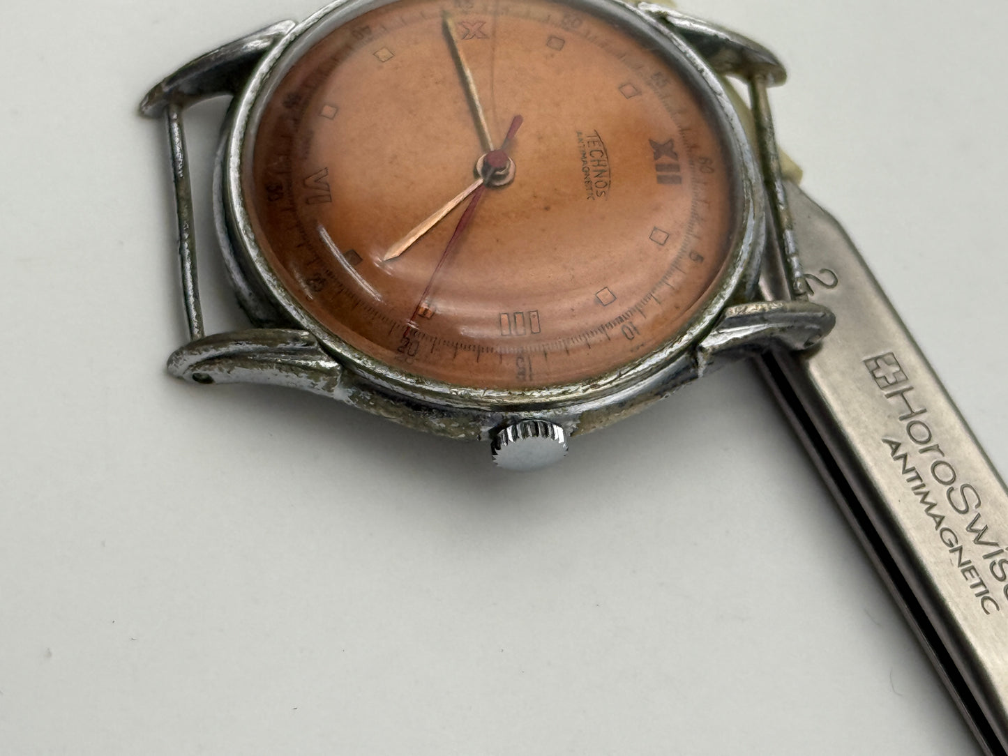 techons vintage 34mm watch swiss made