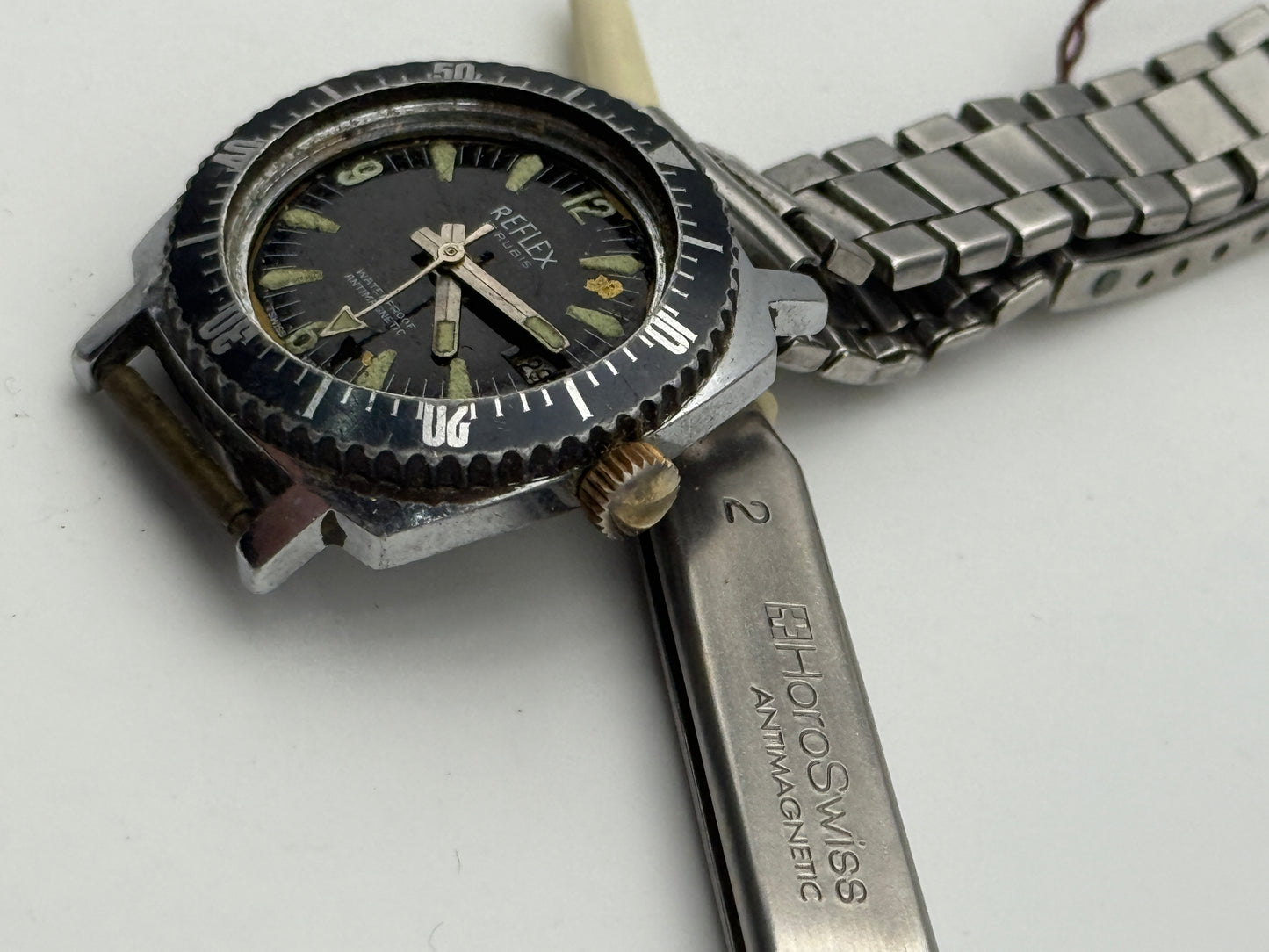 reflex diver 28mm watch vintage