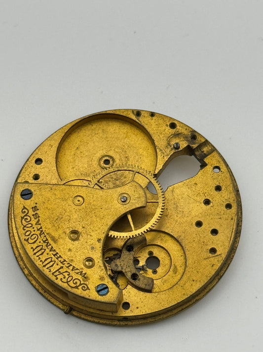 Waltham pocket watch 43.4mm movement movimento
