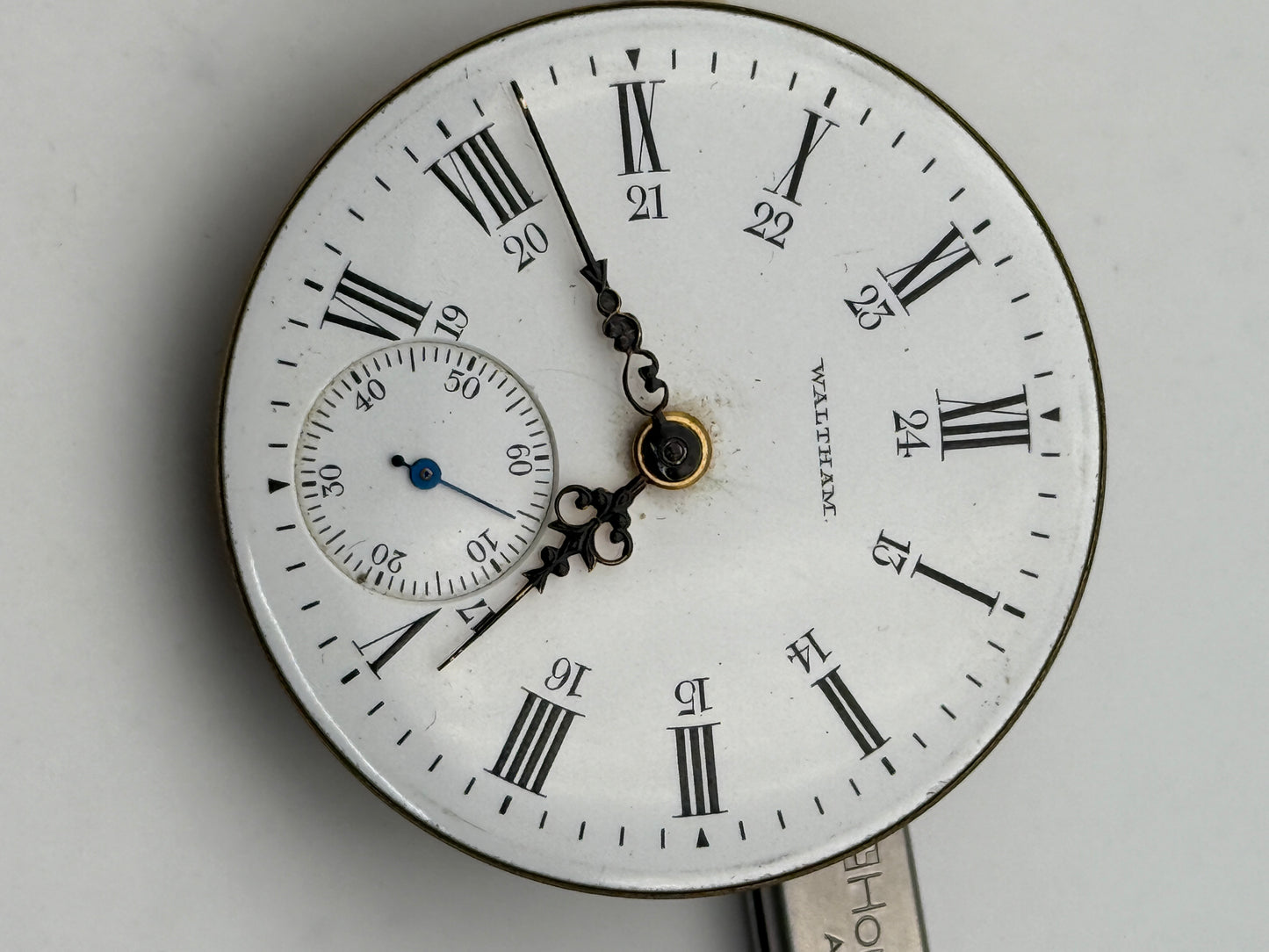 waltham american watch co 45.5mm pocket watch movement movimento