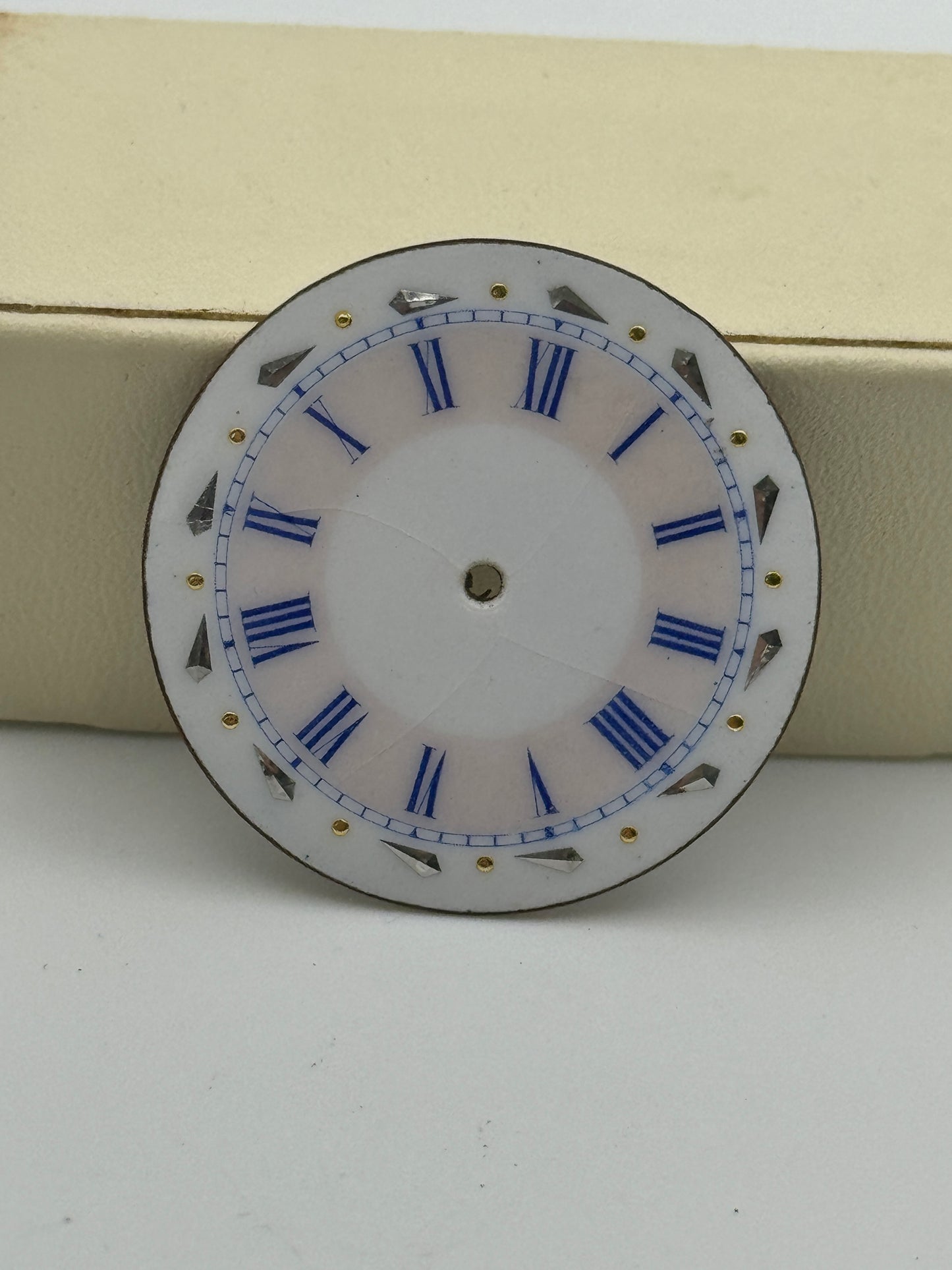 Anonimo pcoket watch dial quadrante porcellana cylinder 32.6mm