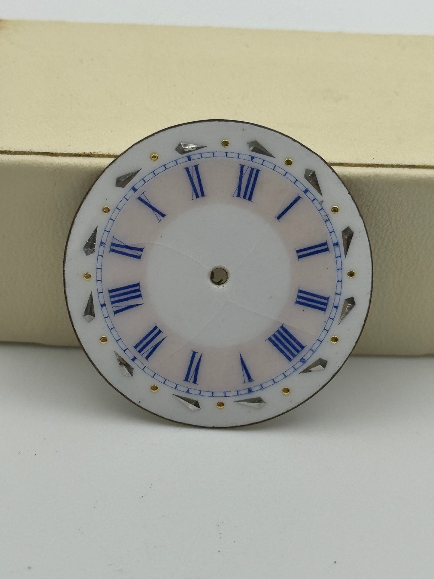 Anonimo pcoket watch dial quadrante porcellana cylinder 32.6mm