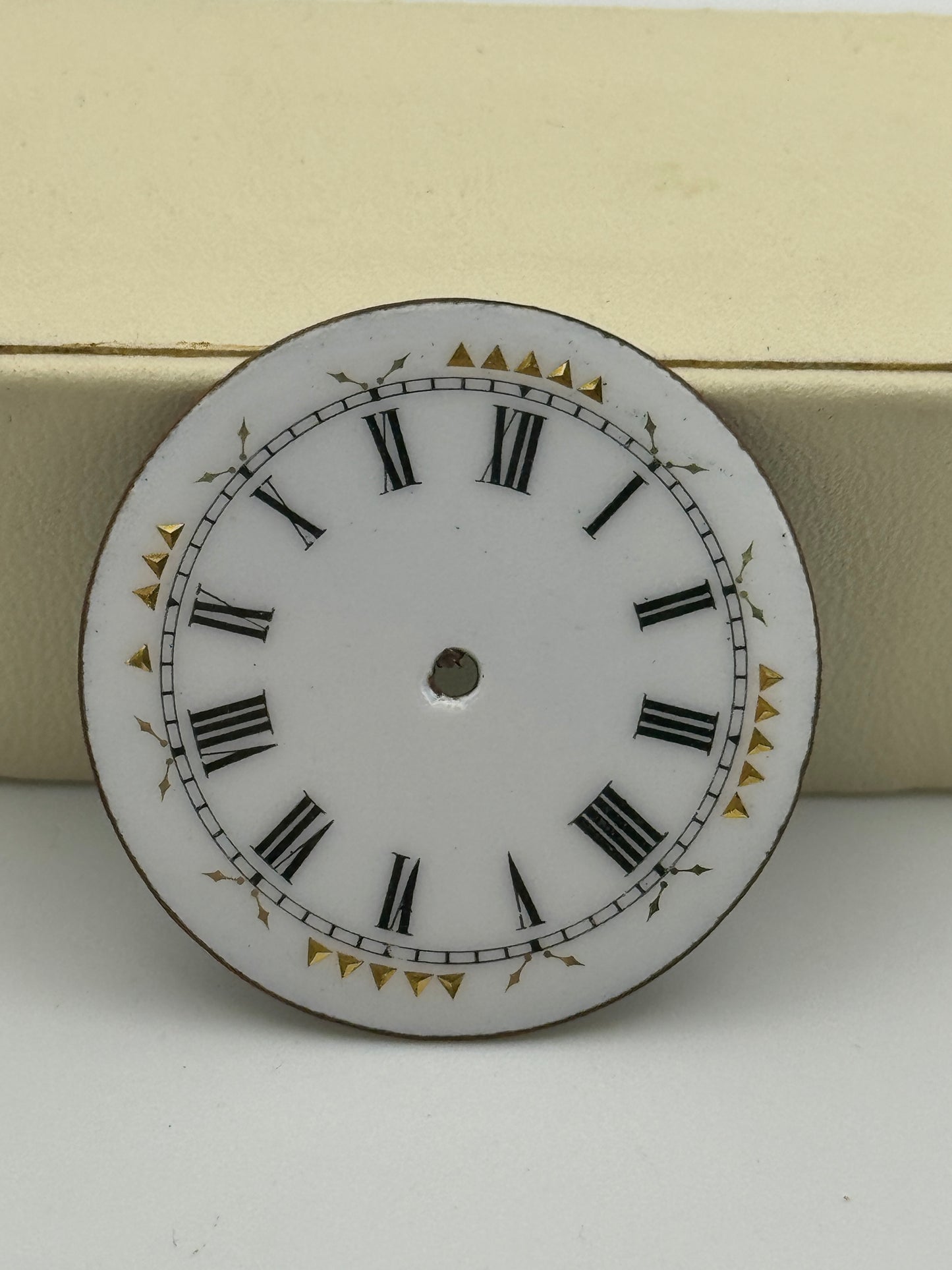 Anonimo pocket watch dial quadrante porcellana cylinder 32.8mm