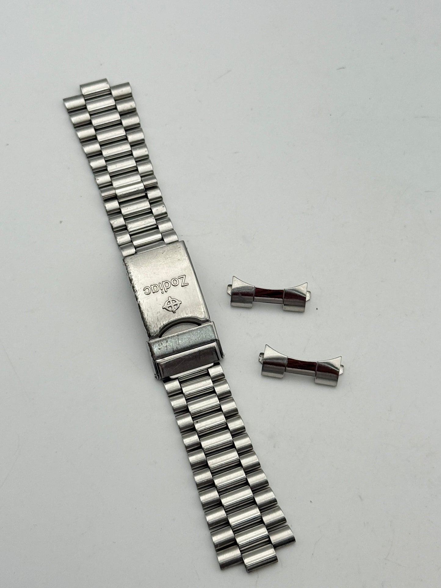 zodiac 20mm diver's automatic 206,20,35 bracciale bracelet steel cinturino strap