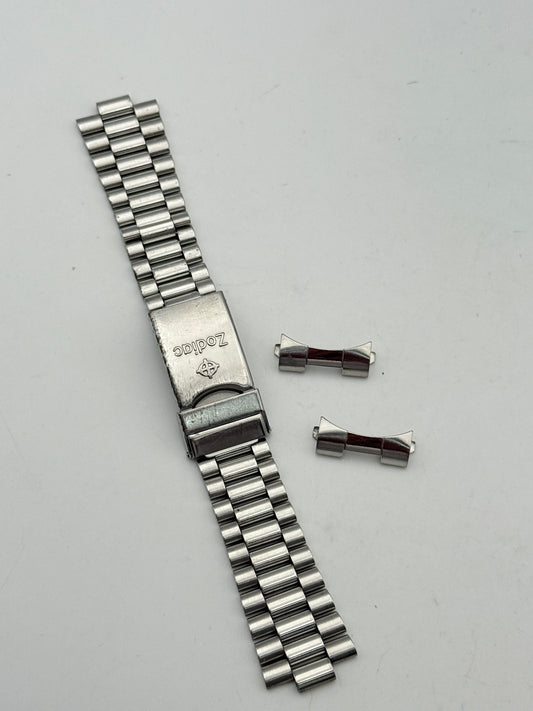 zodiac 20mm diver's automatic 206,20,35 bracciale bracelet steel cinturino strap