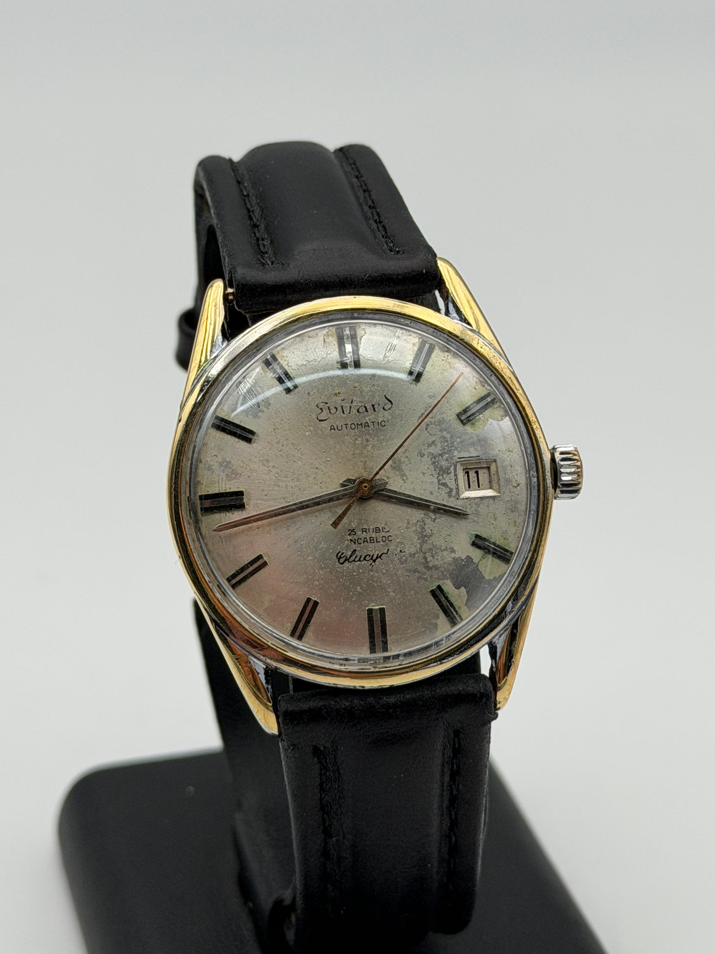 evilard glucydur automatic eta 34mm vintage