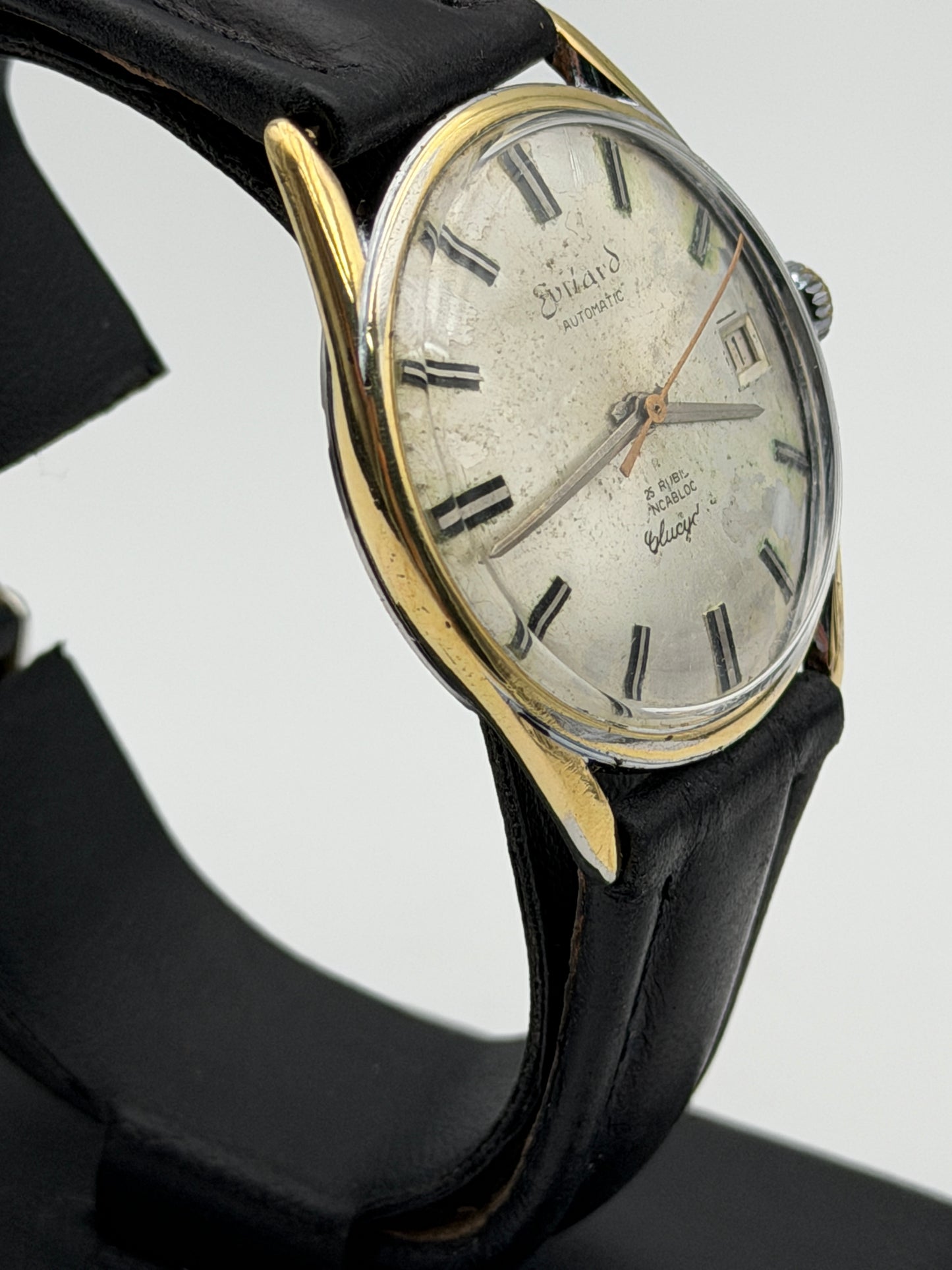 evilard glucydur automatic eta 34mm vintage