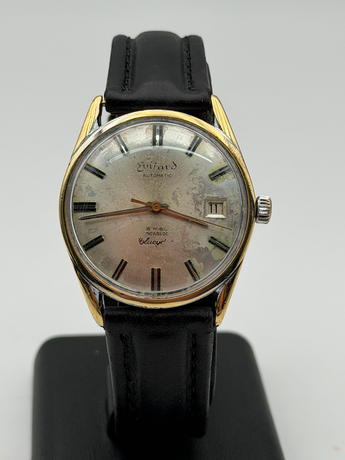 evilard glucydur automatic eta 34mm vintage