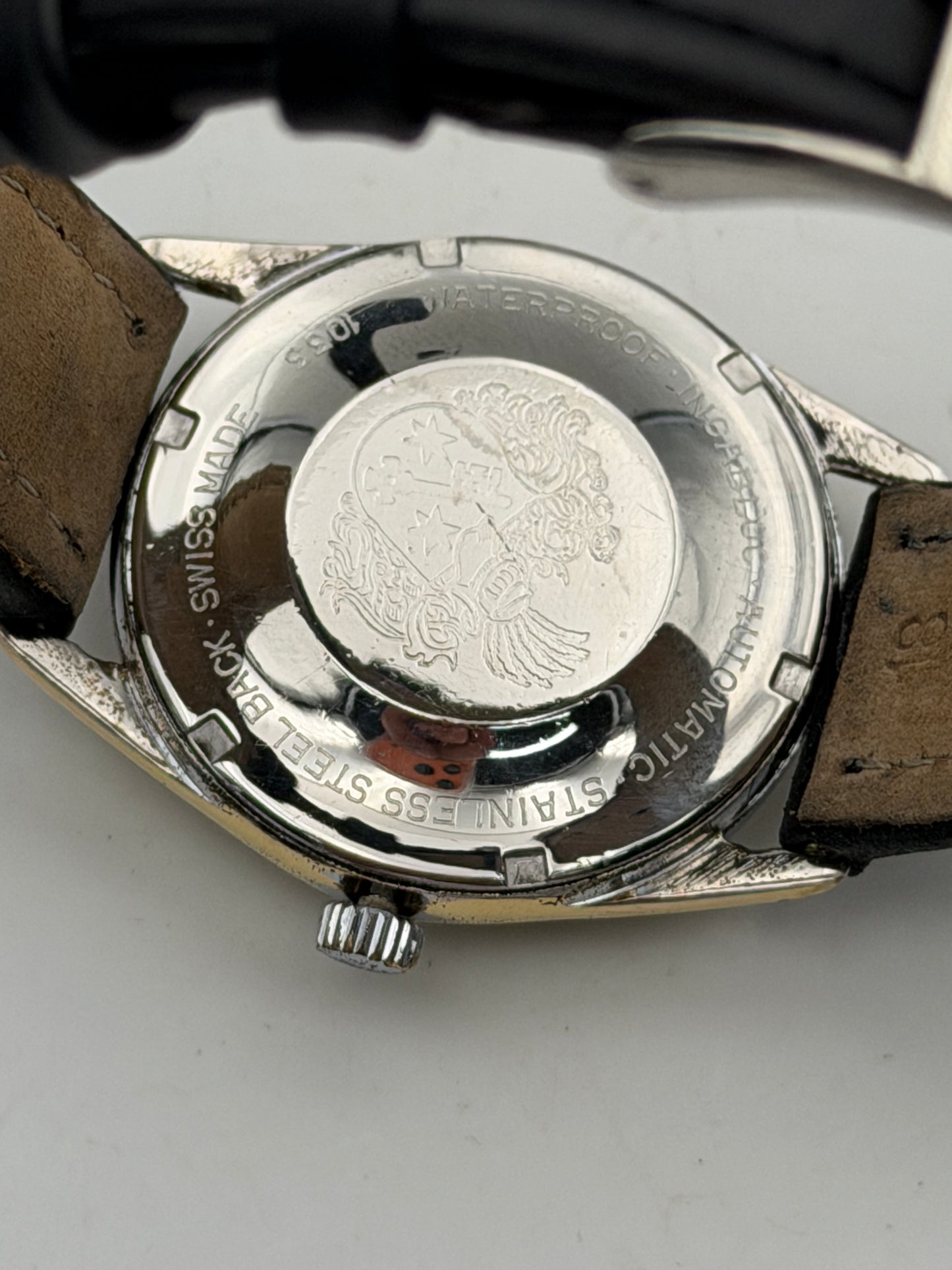 evilard glucydur automatic eta 34mm vintage