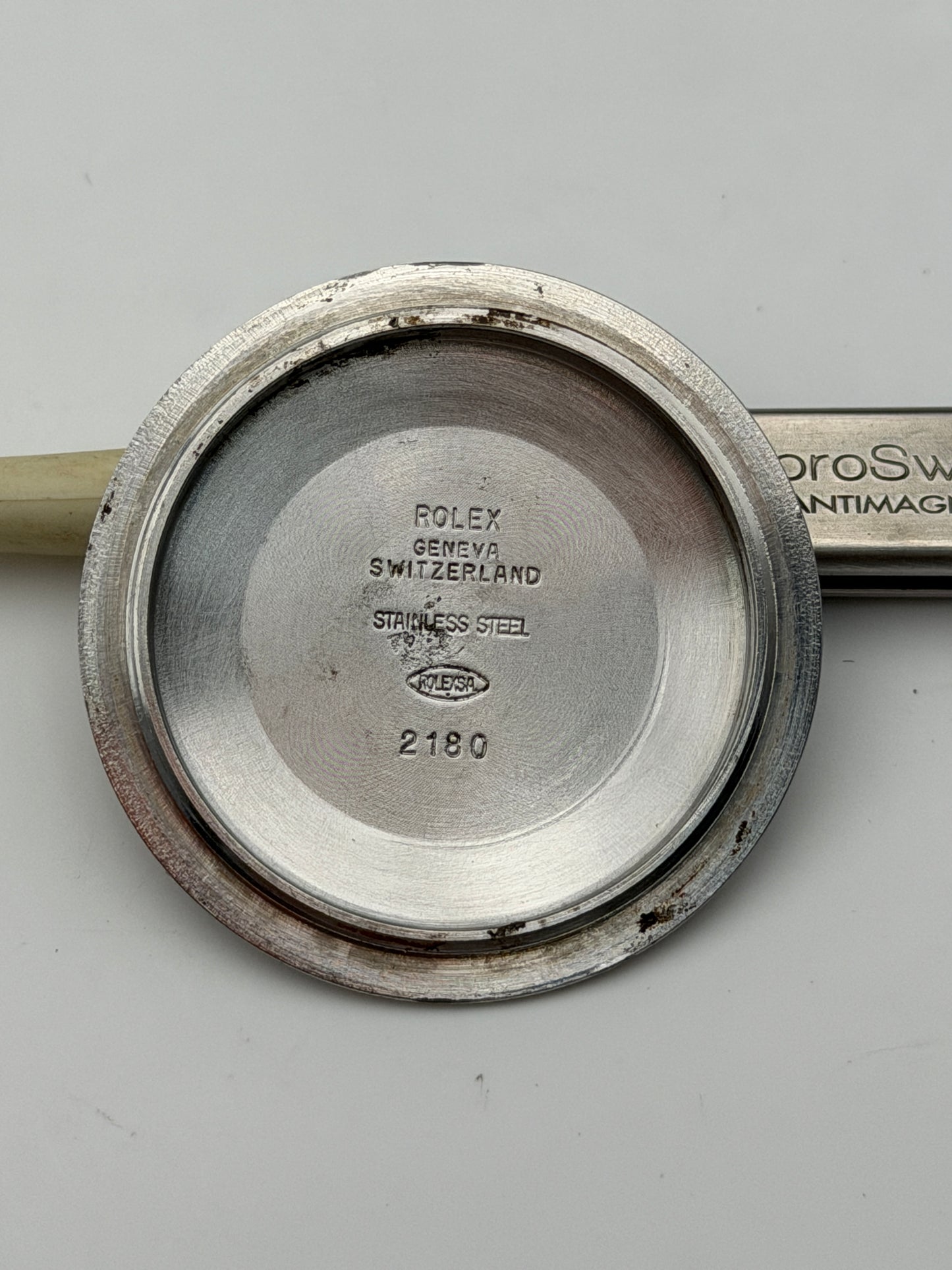 rolex 2180 16710 fondello caseback steel genuine