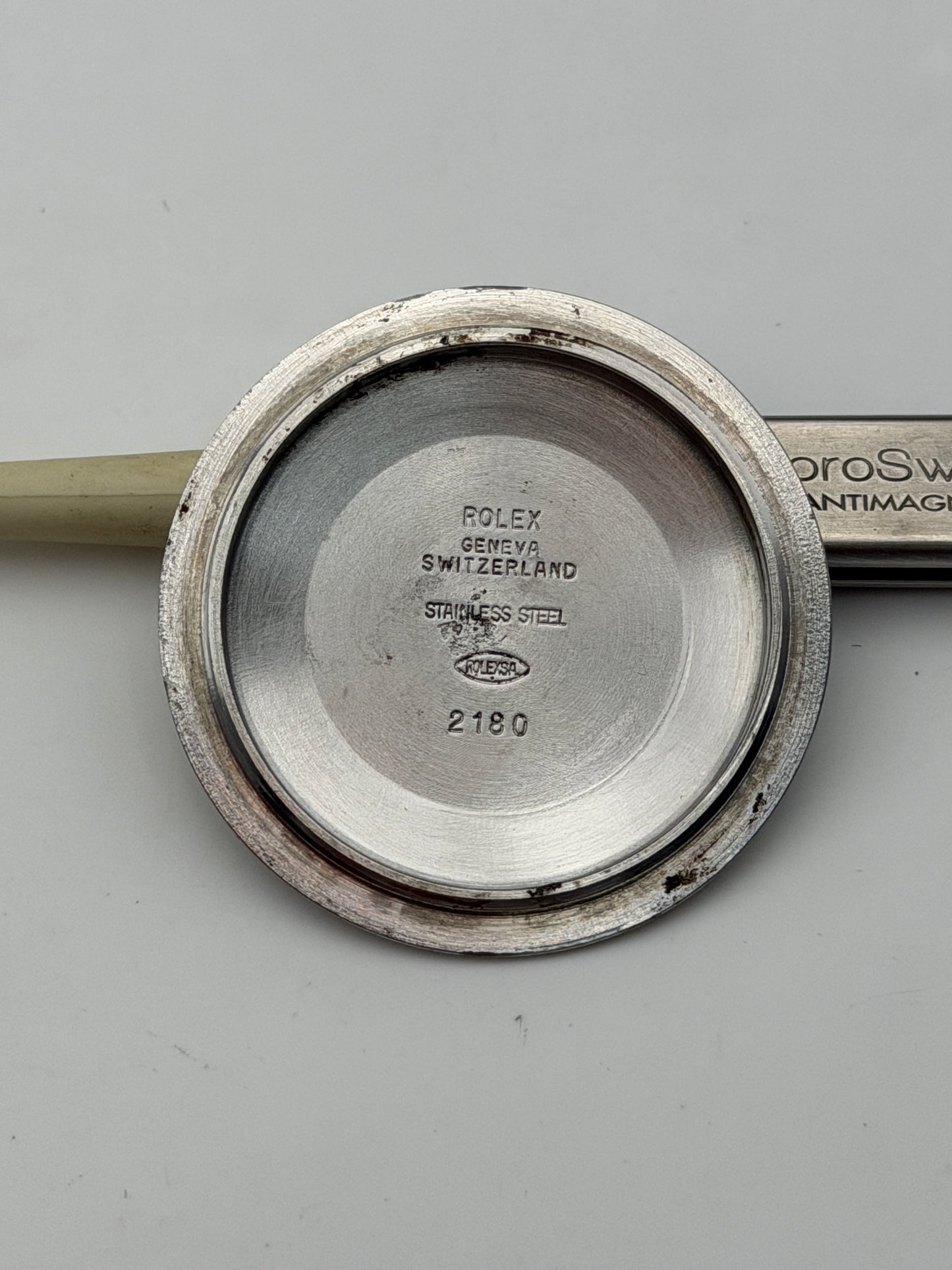 rolex 2180 16710 fondello caseback steel genuine