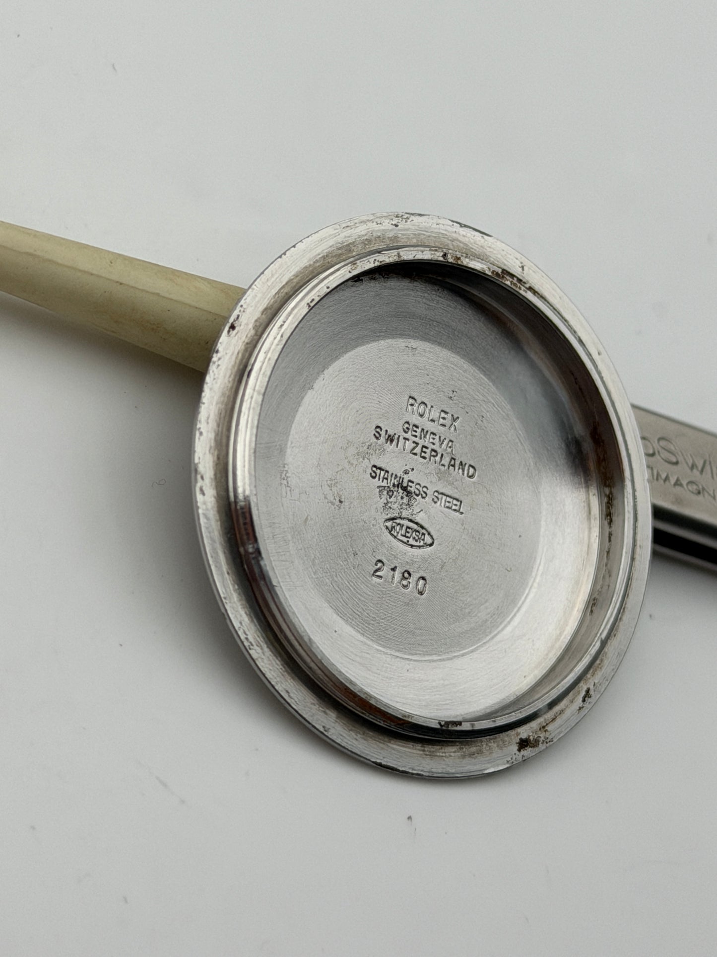 rolex 2180 16710 fondello caseback steel genuine