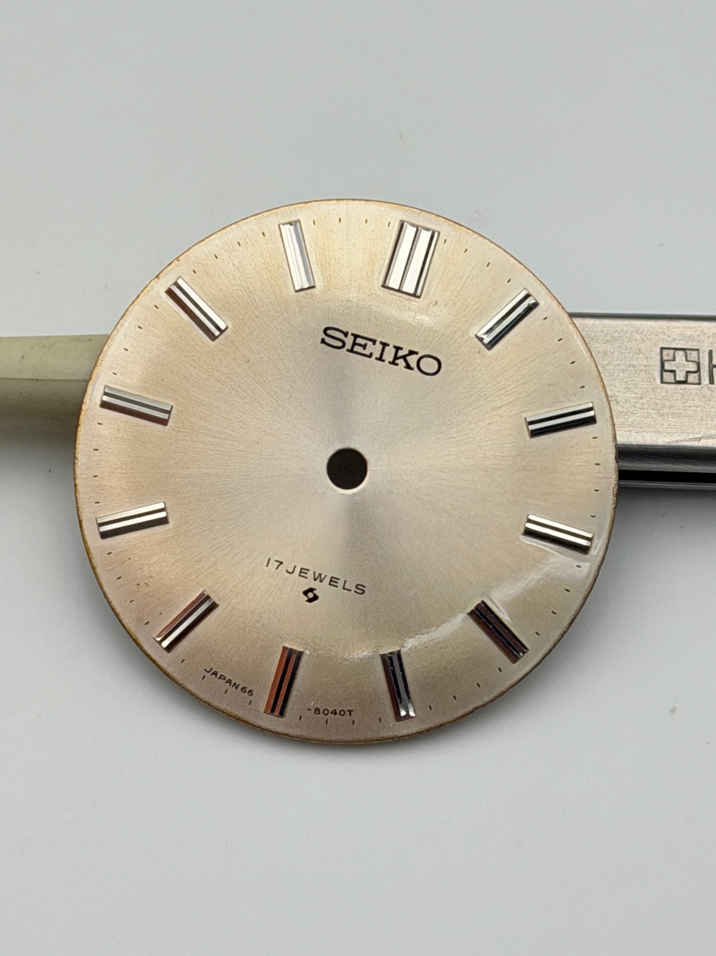seiko 17 jewels 66-8040t 28.4mm dial quadranti