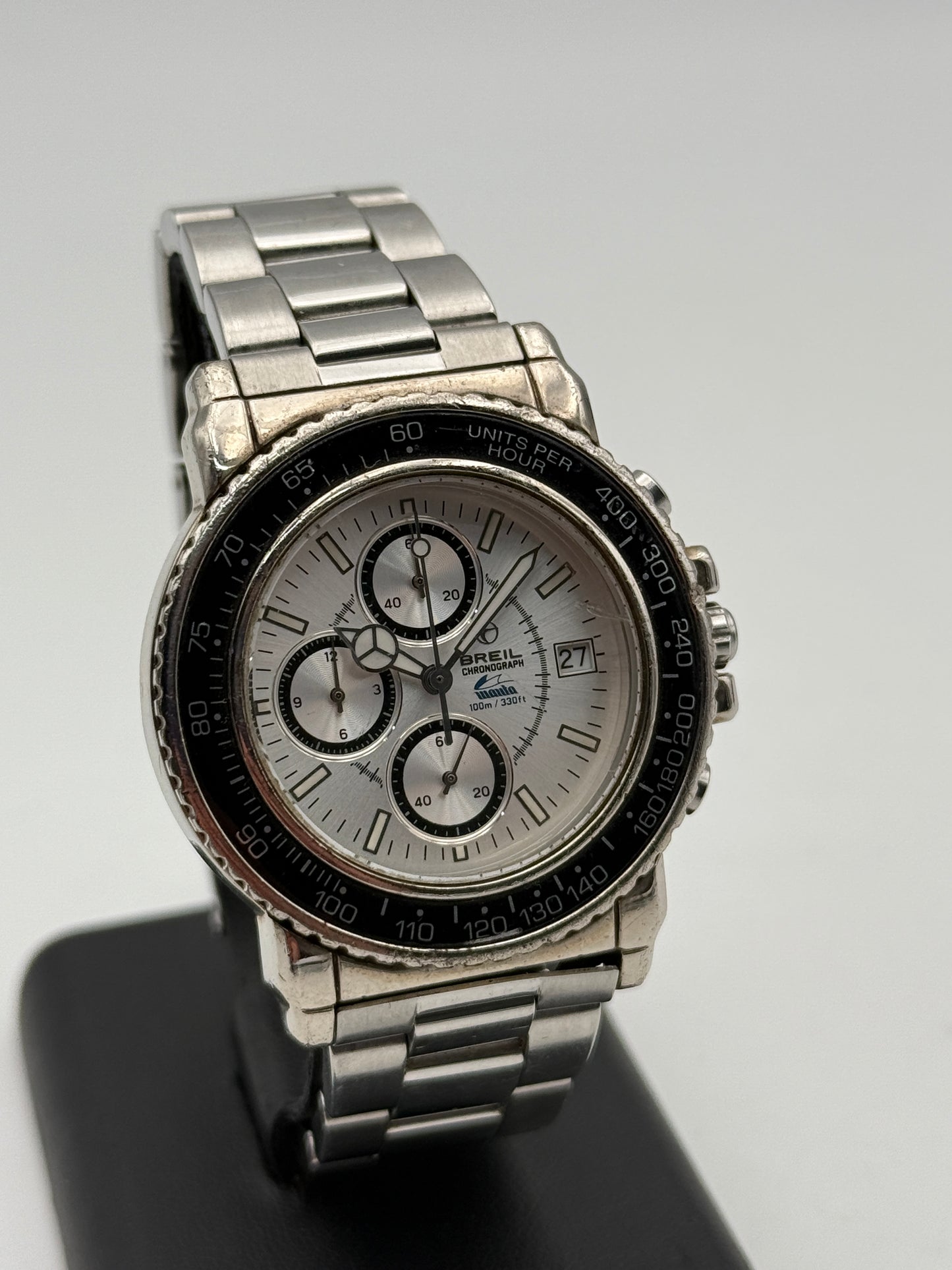 Breil manta chrono 100mt v010 39mm watch quartz vintage