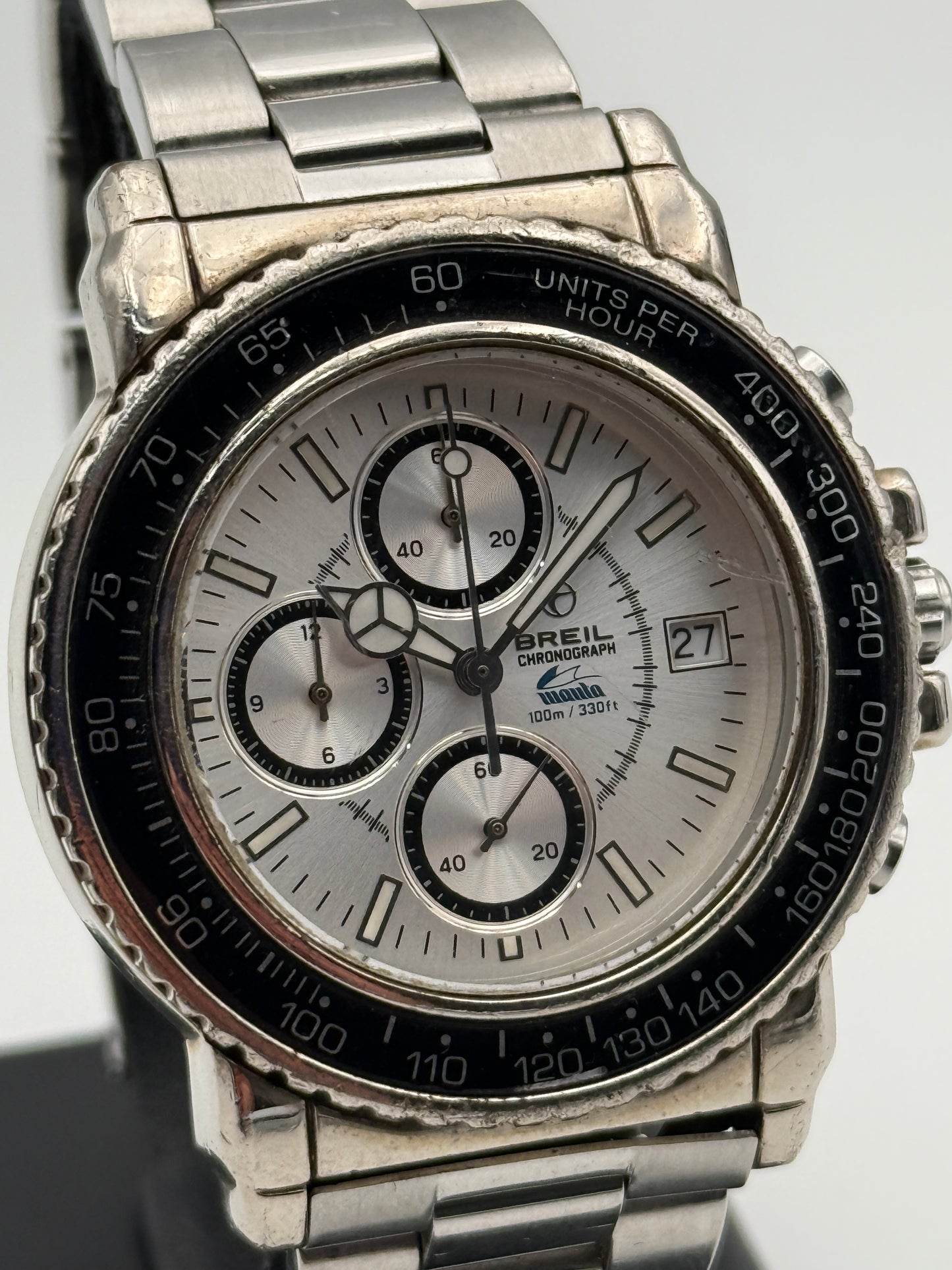 Breil manta chrono 100mt v010 39mm watch quartz vintage