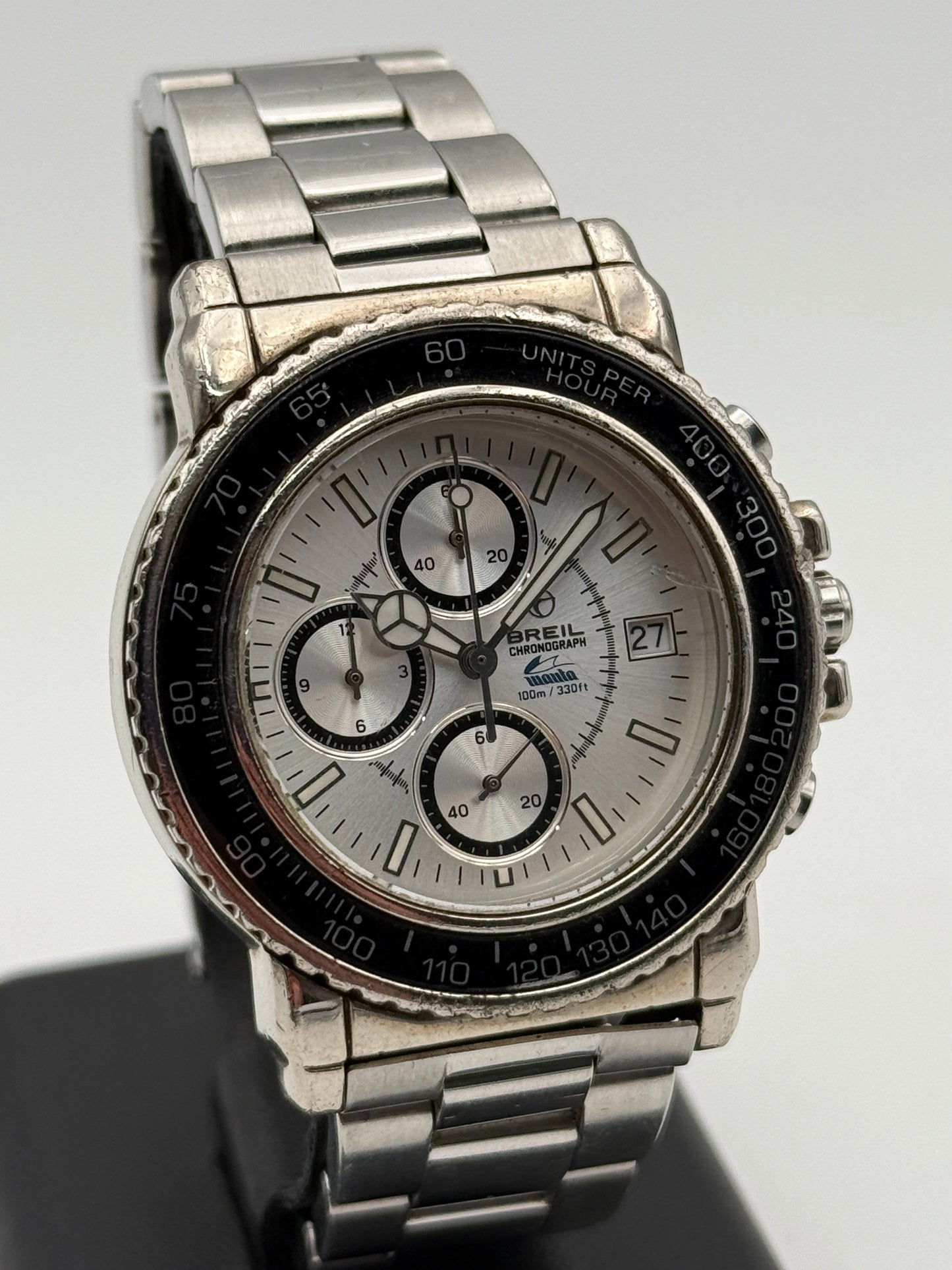 Breil manta chrono 100mt v010 39mm watch quartz vintage