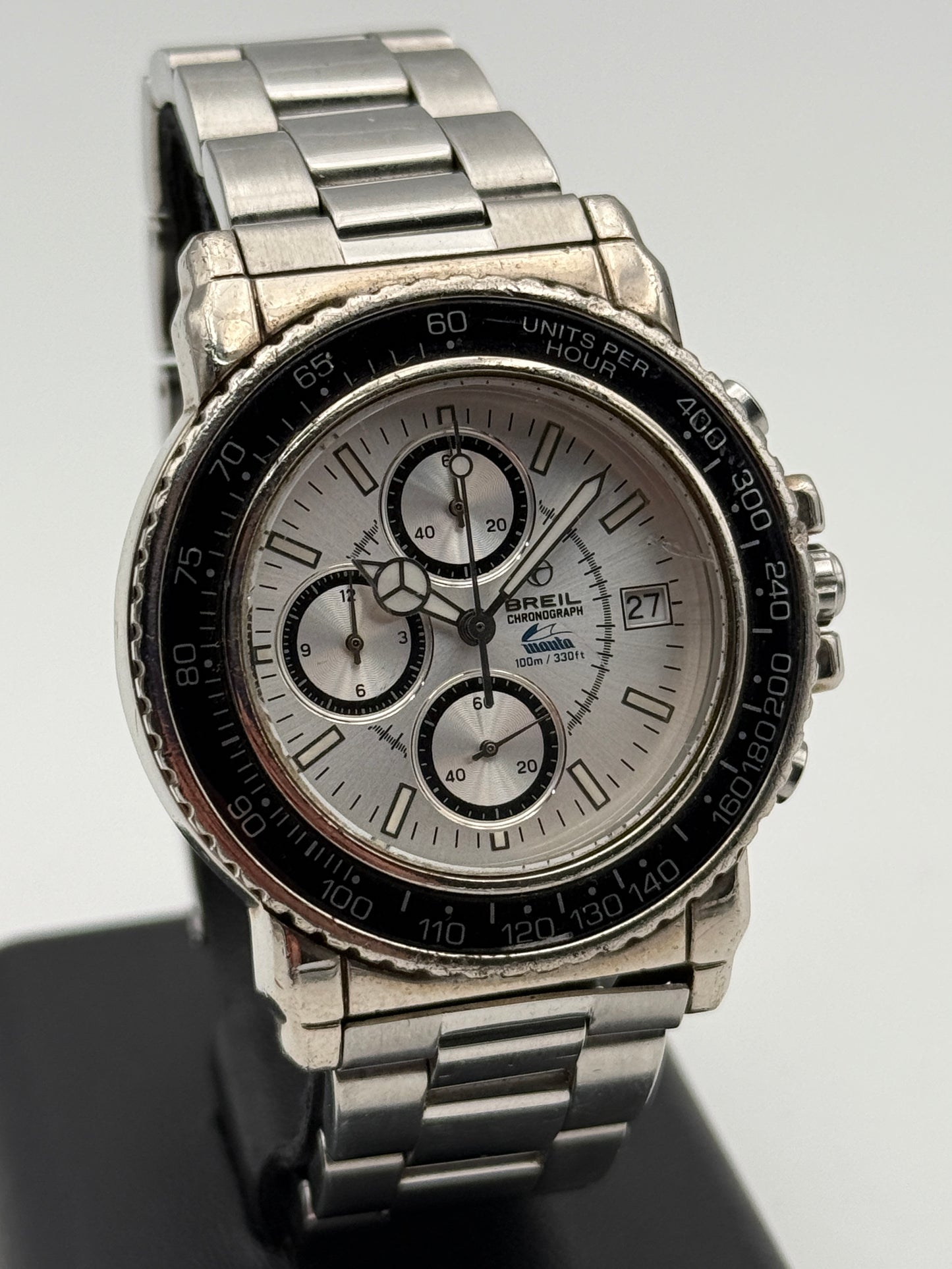 Breil manta chrono 100mt v010 39mm watch quartz vintage