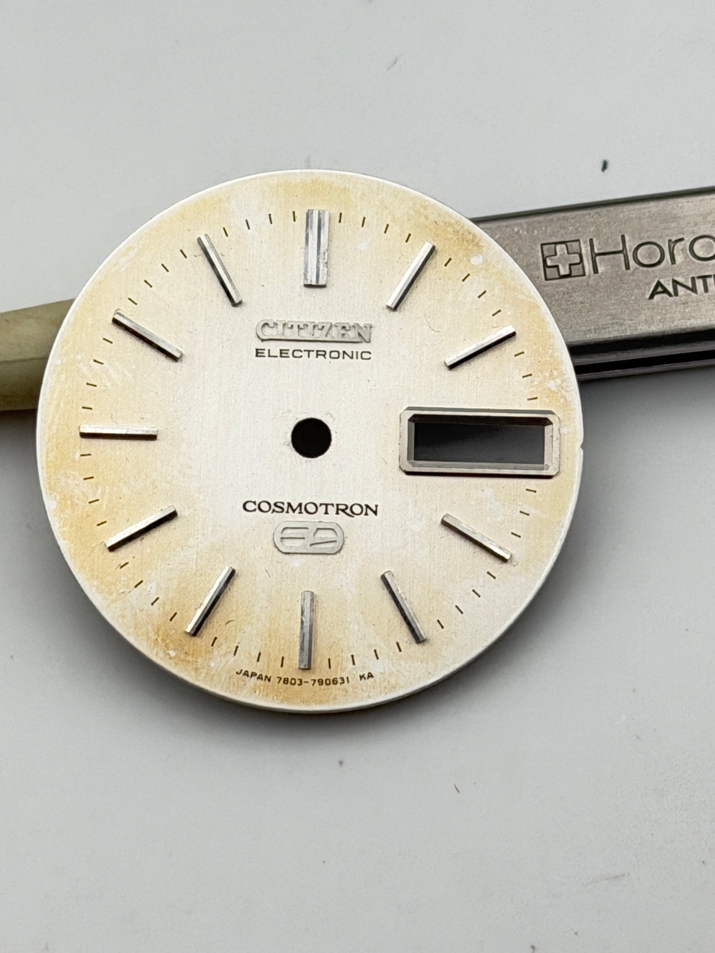 citizen cosmotron 7803-790631 ka 28.5mm dial quadrante