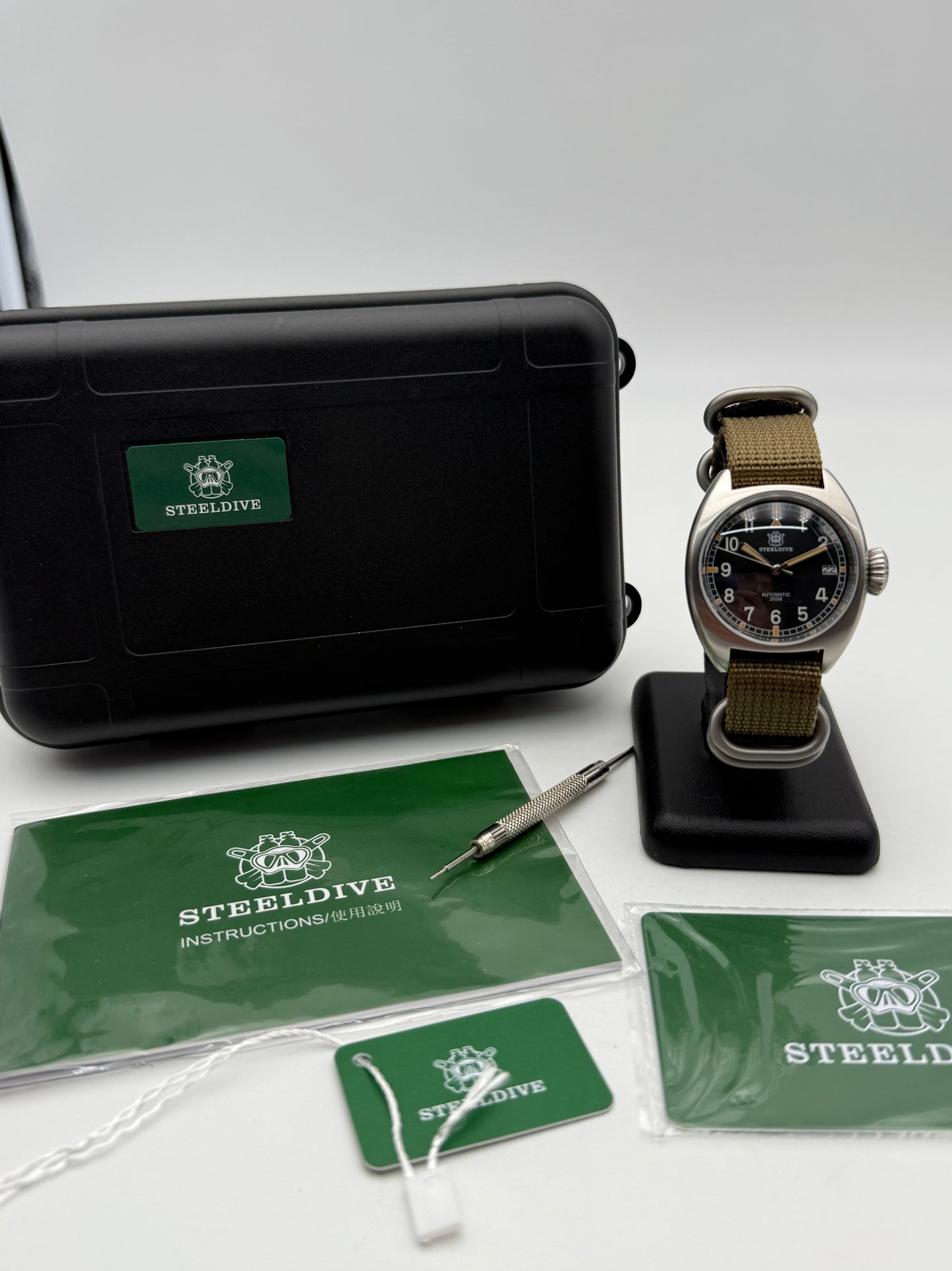 Steeldive automatic military 200m 36mm nuovo new