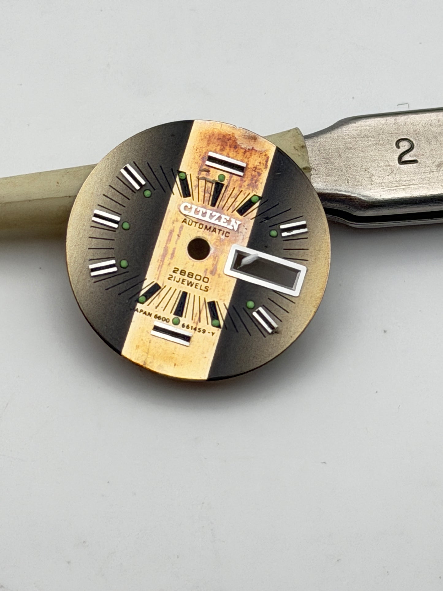 citizen 28800 6600-661459-y 20.4mm dial quadrante