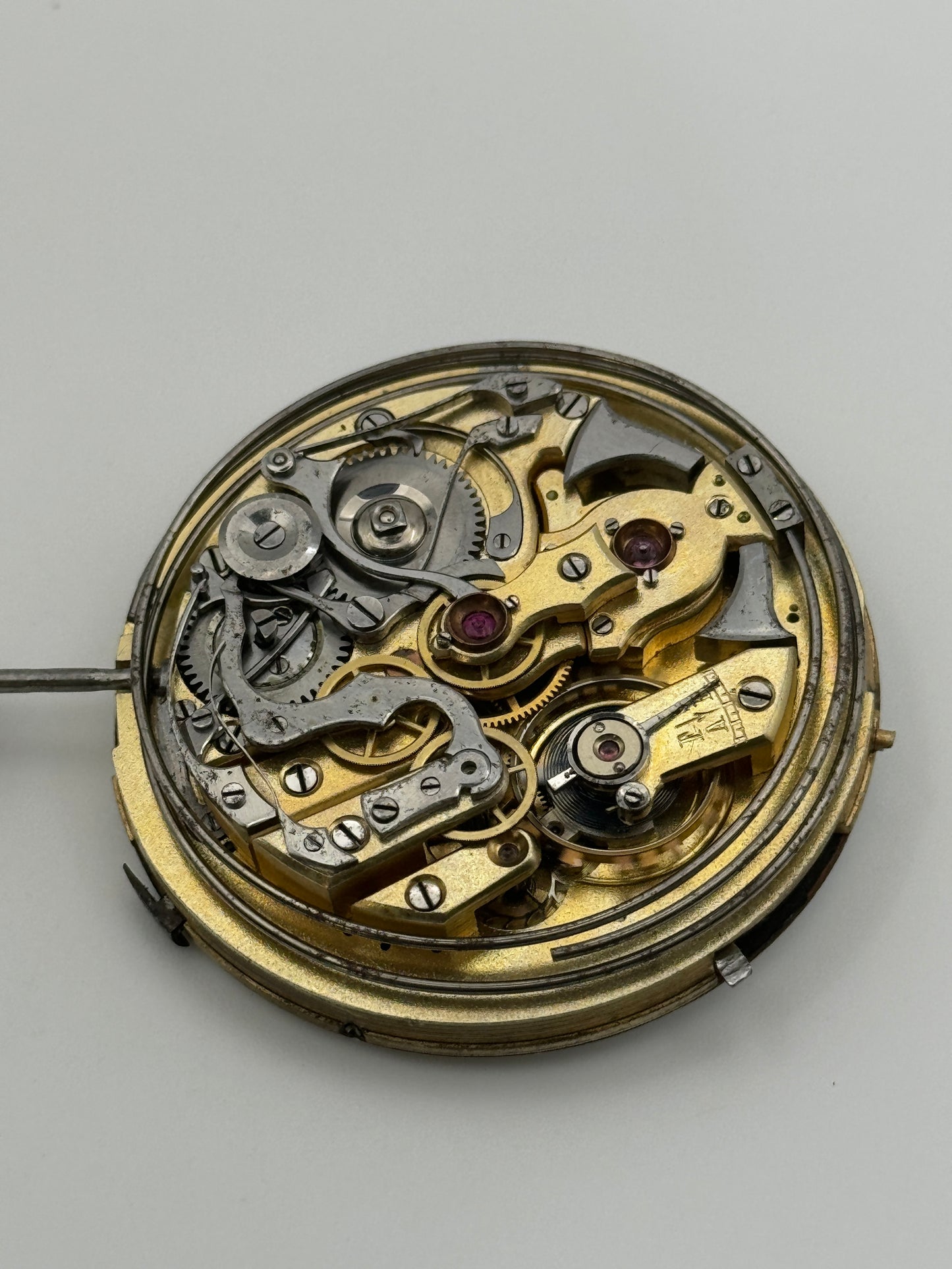 Anonimo repeating ripetizione hours and quarters ore e quarti chronograph movement movimento