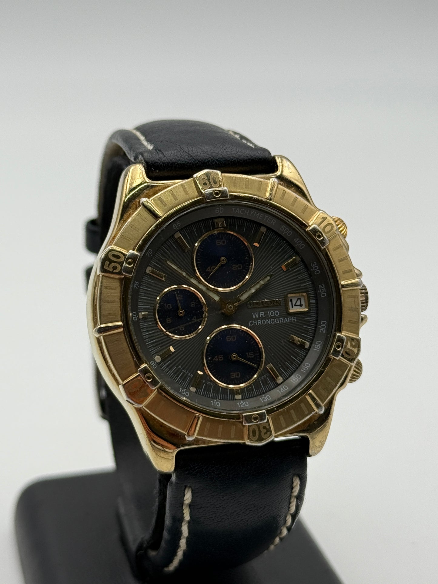 citizen chronograph wr 100 os10-C50570 39mm