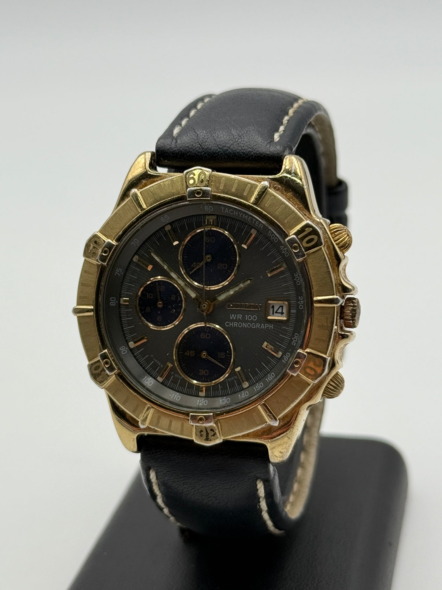 citizen chronograph wr 100 os10-C50570 39mm