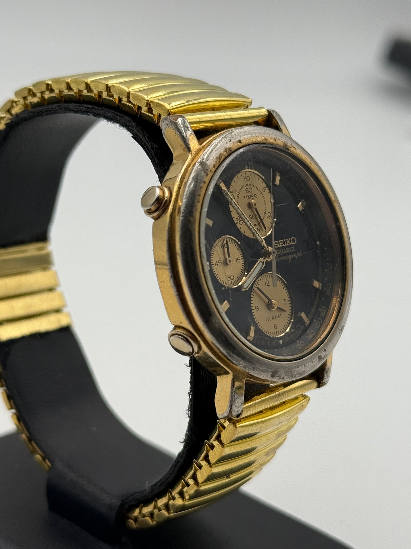 seiko quartz chronograph 7t42-7a2a 38mm