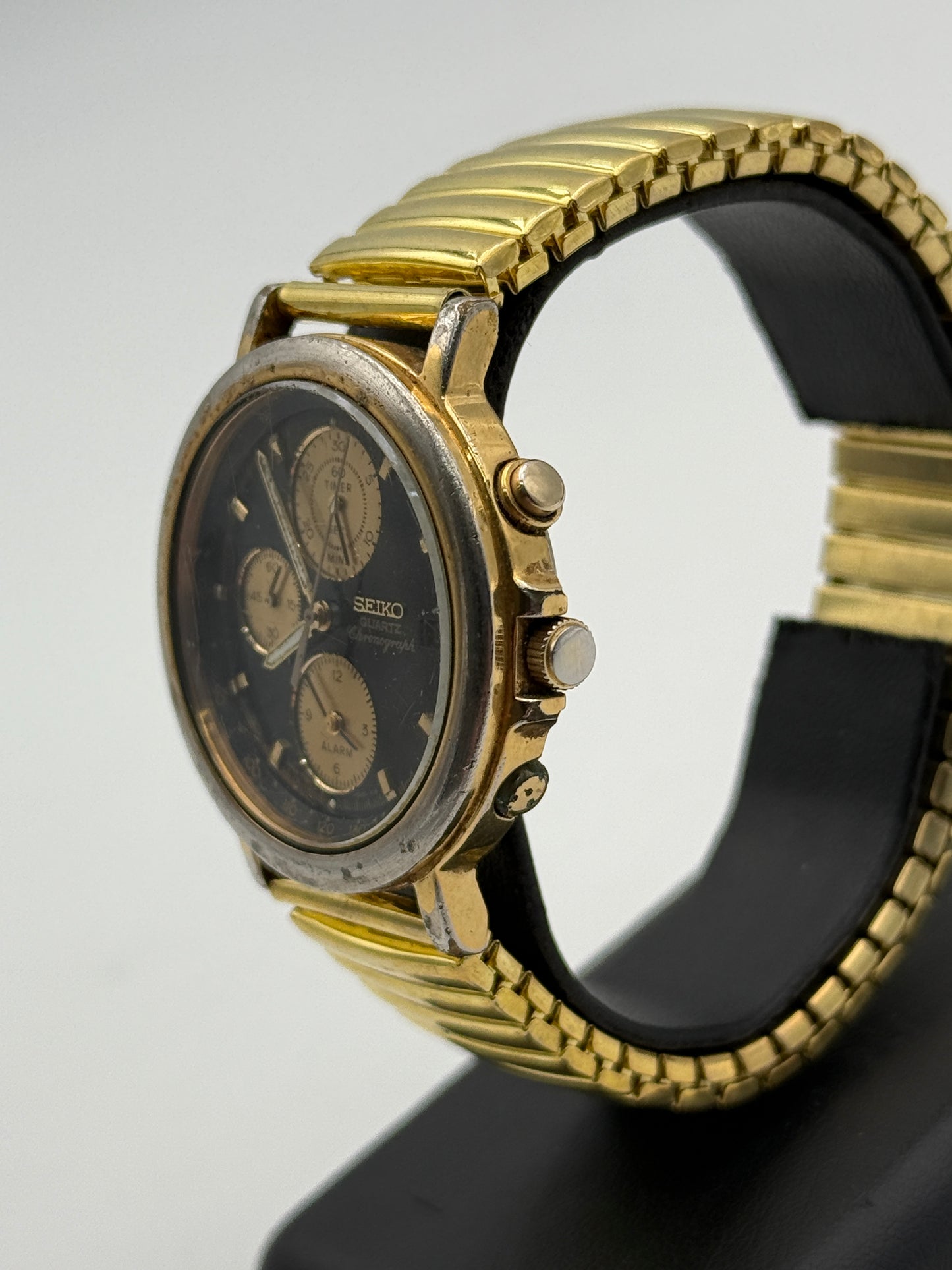 seiko quartz chronograph 7t42-7a2a 38mm