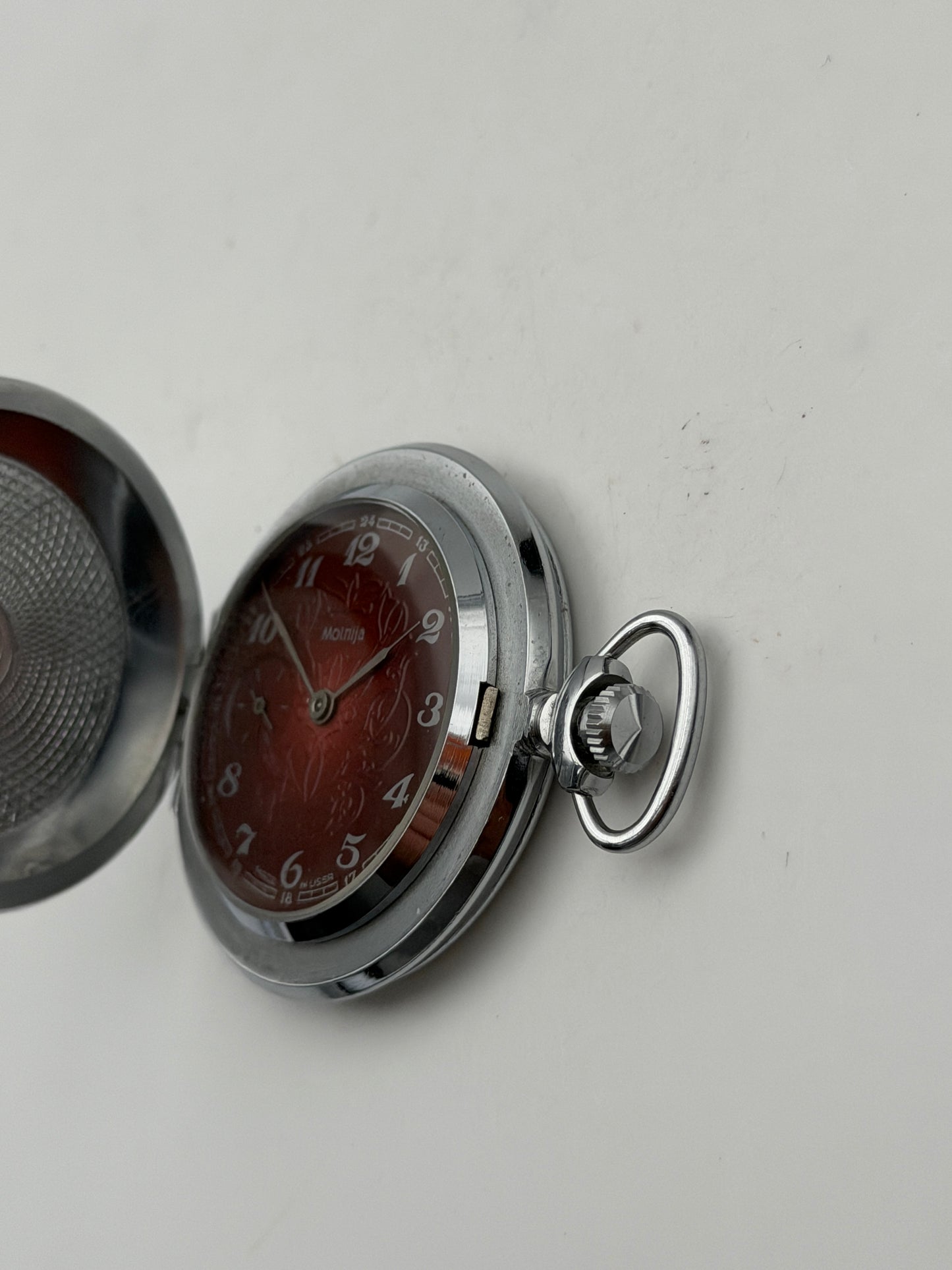 molnija pocket watch vintage 50mm