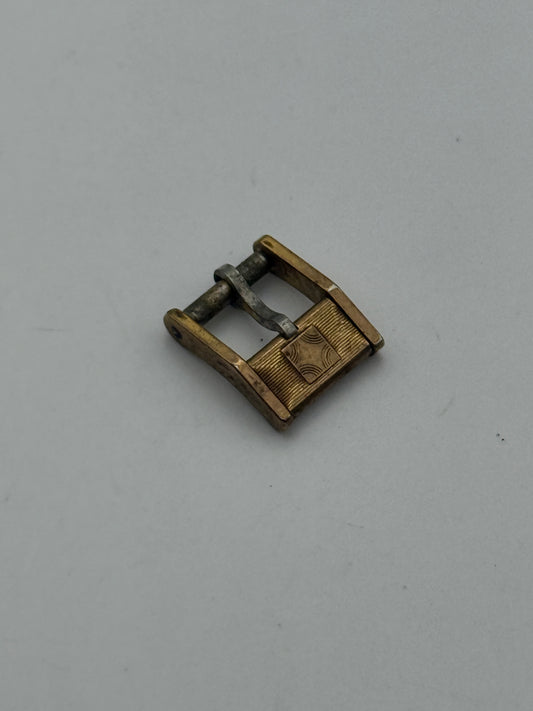 zenith 8mm dorata gold plated fibbia buckle