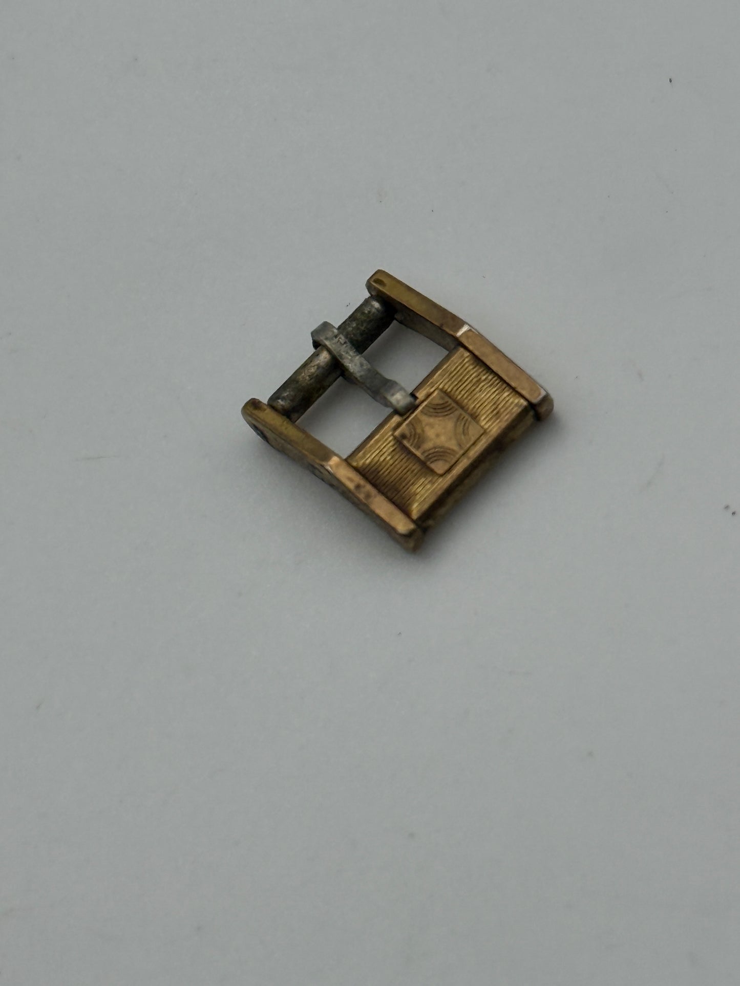 zenith 8mm dorata gold plated fibbia buckle
