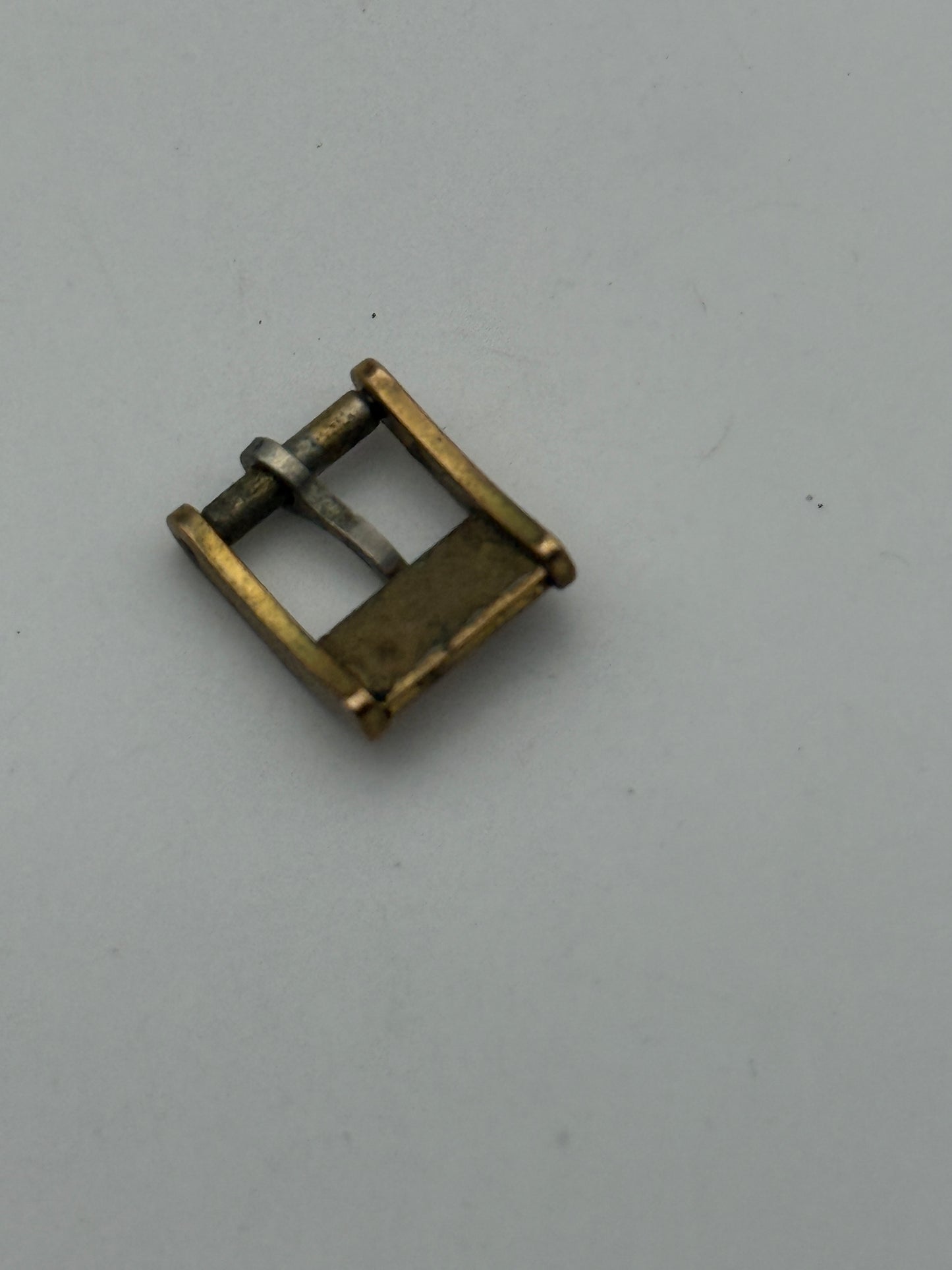 zenith 8mm dorata gold plated fibbia buckle