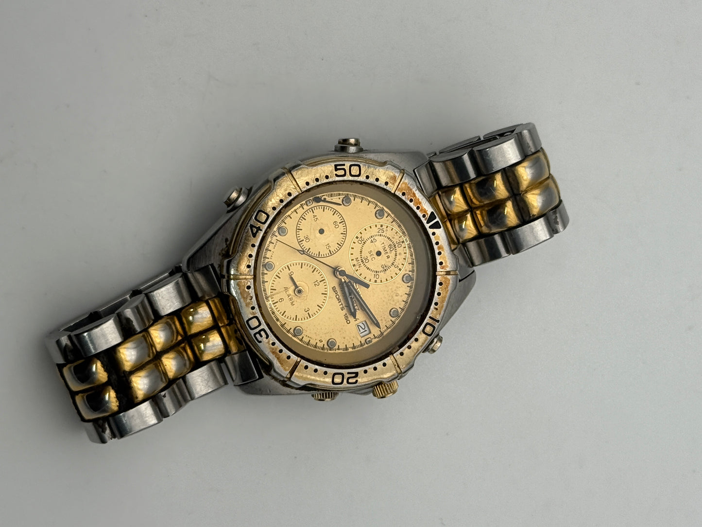 seiko quartz chronograph sports 150 7t42-6a00 39mm