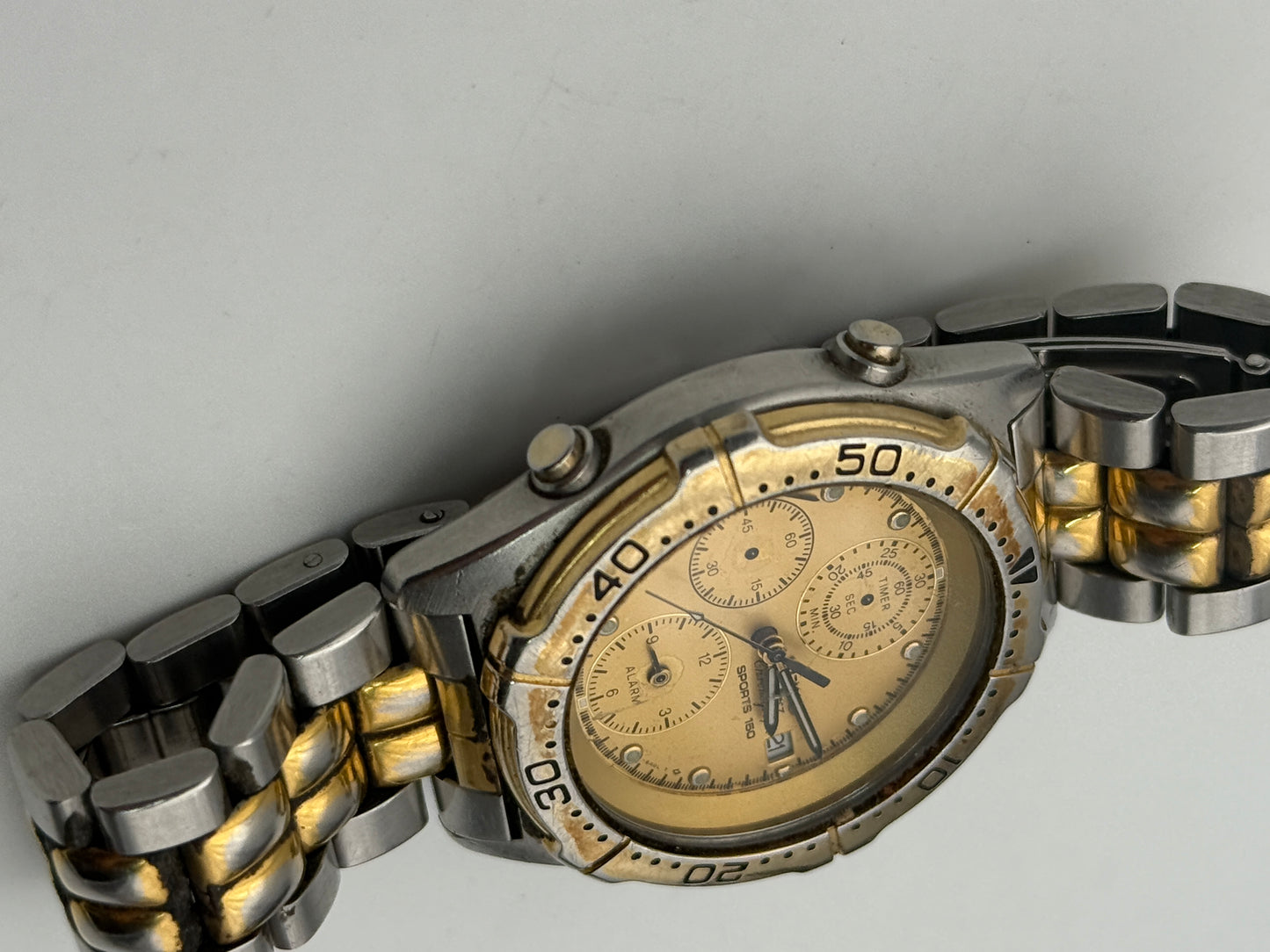 seiko quartz chronograph sports 150 7t42-6a00 39mm