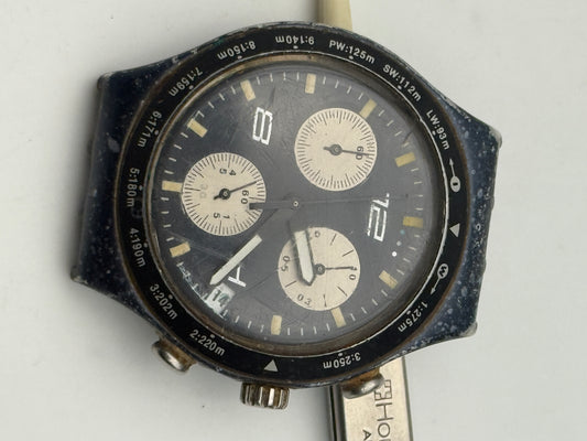swatch chrono irony 39mm swiss made vintage