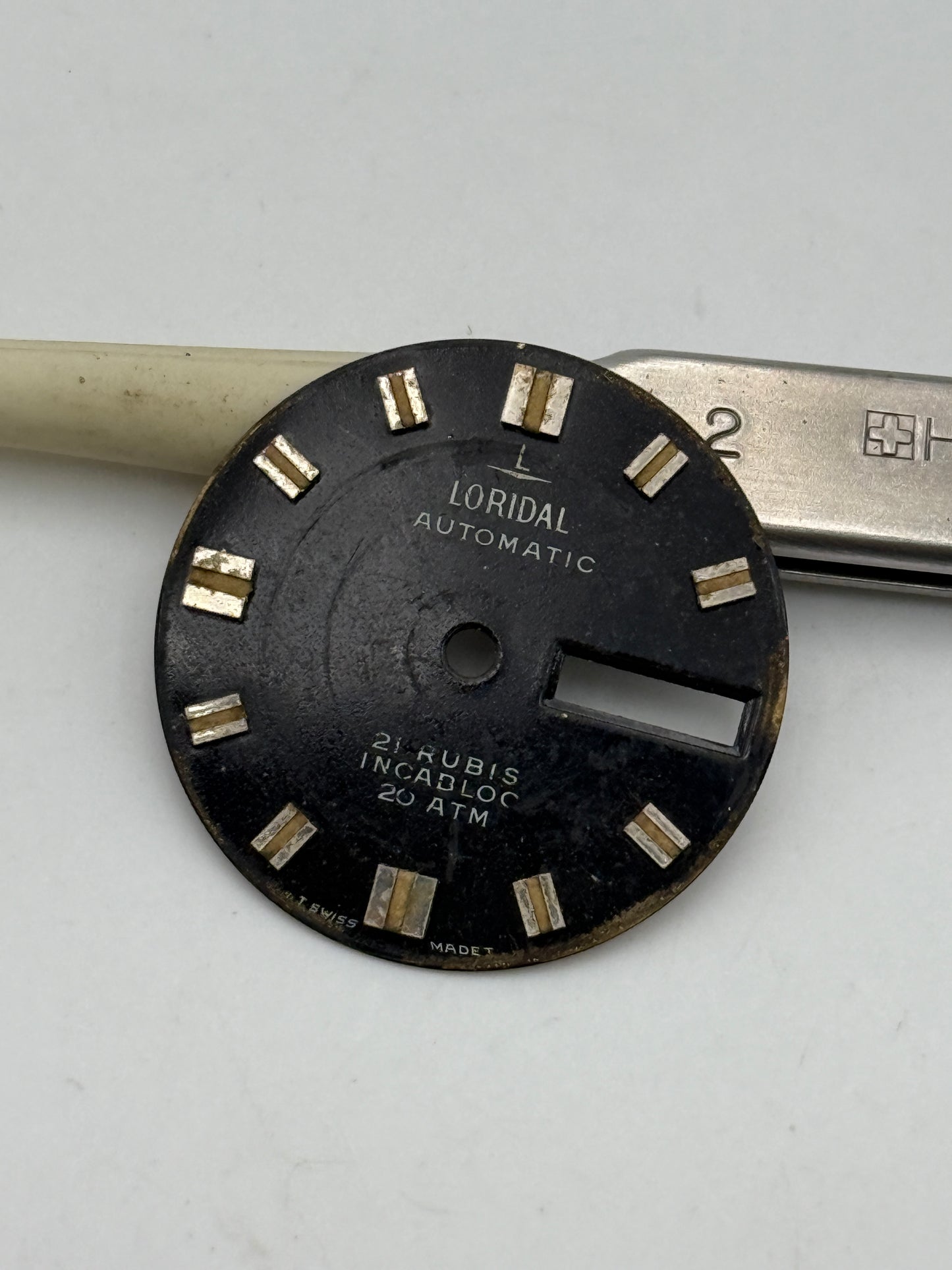 loridal diver 26.4mm dial quadrante