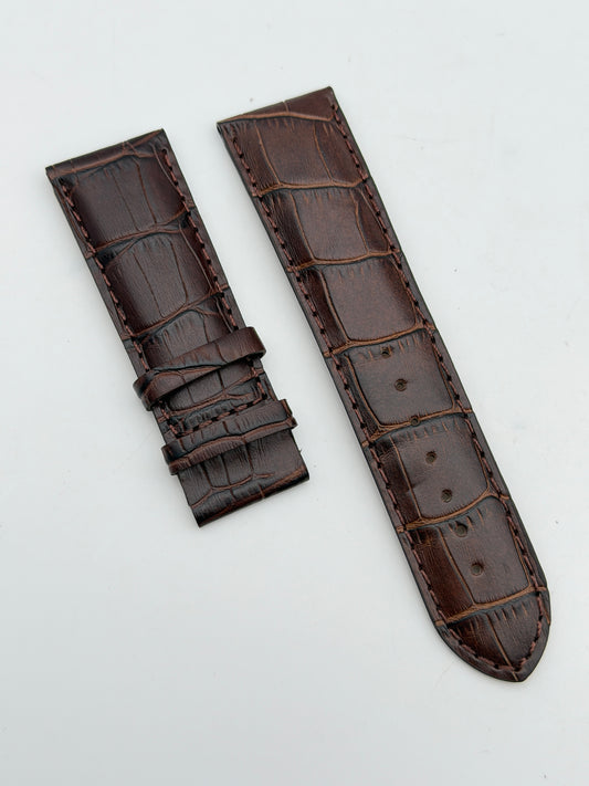 nautica 24mm cinturino strap pelle leather