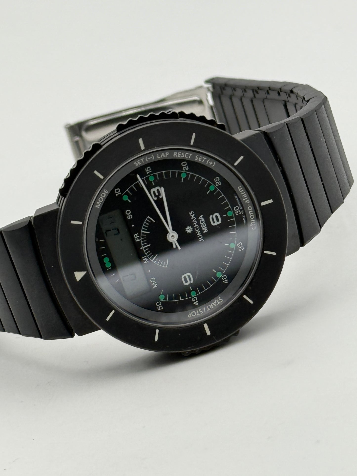 Junghans mega quartz watch rare 40mm