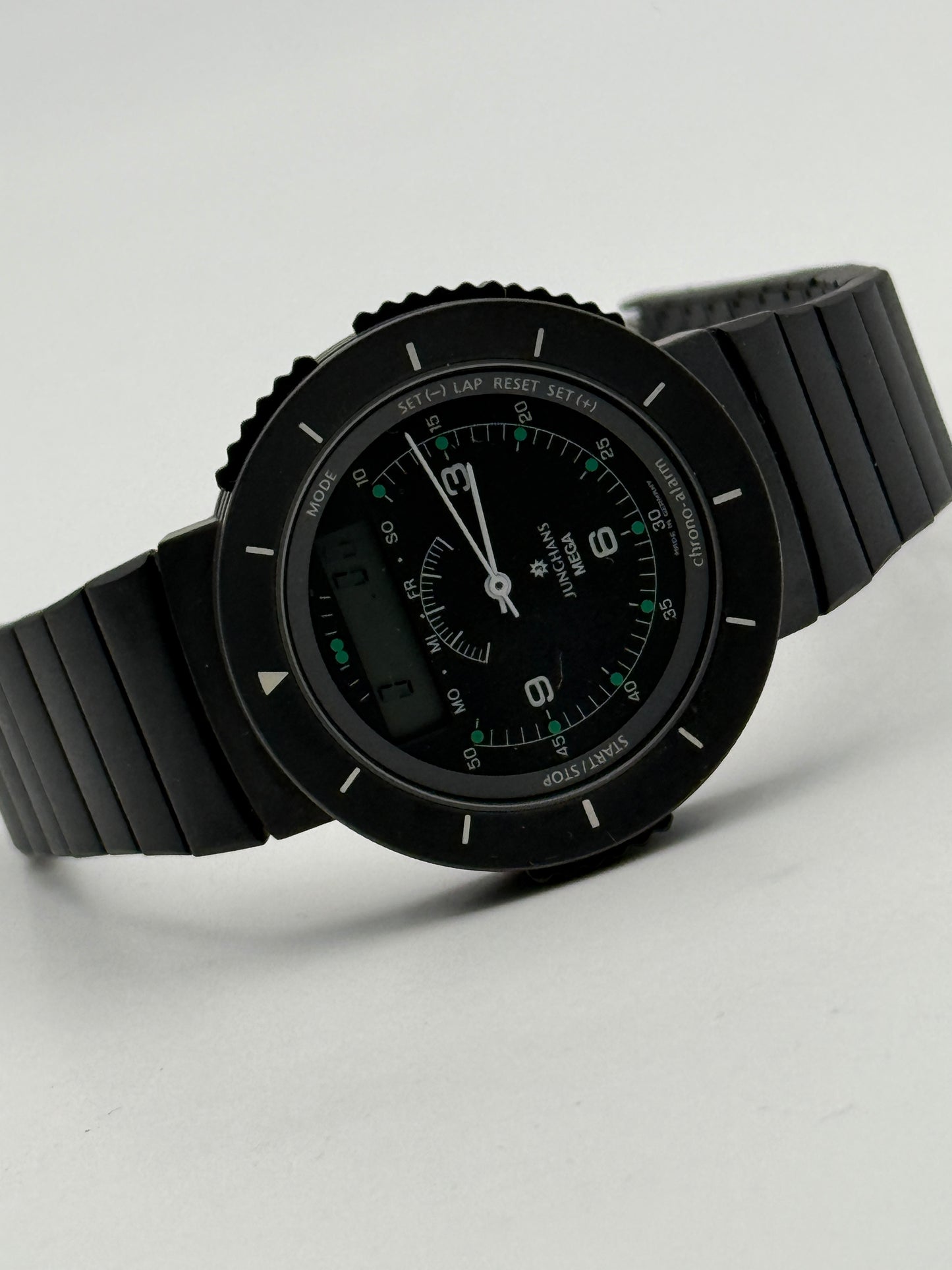 Junghans mega quartz watch rare 40mm