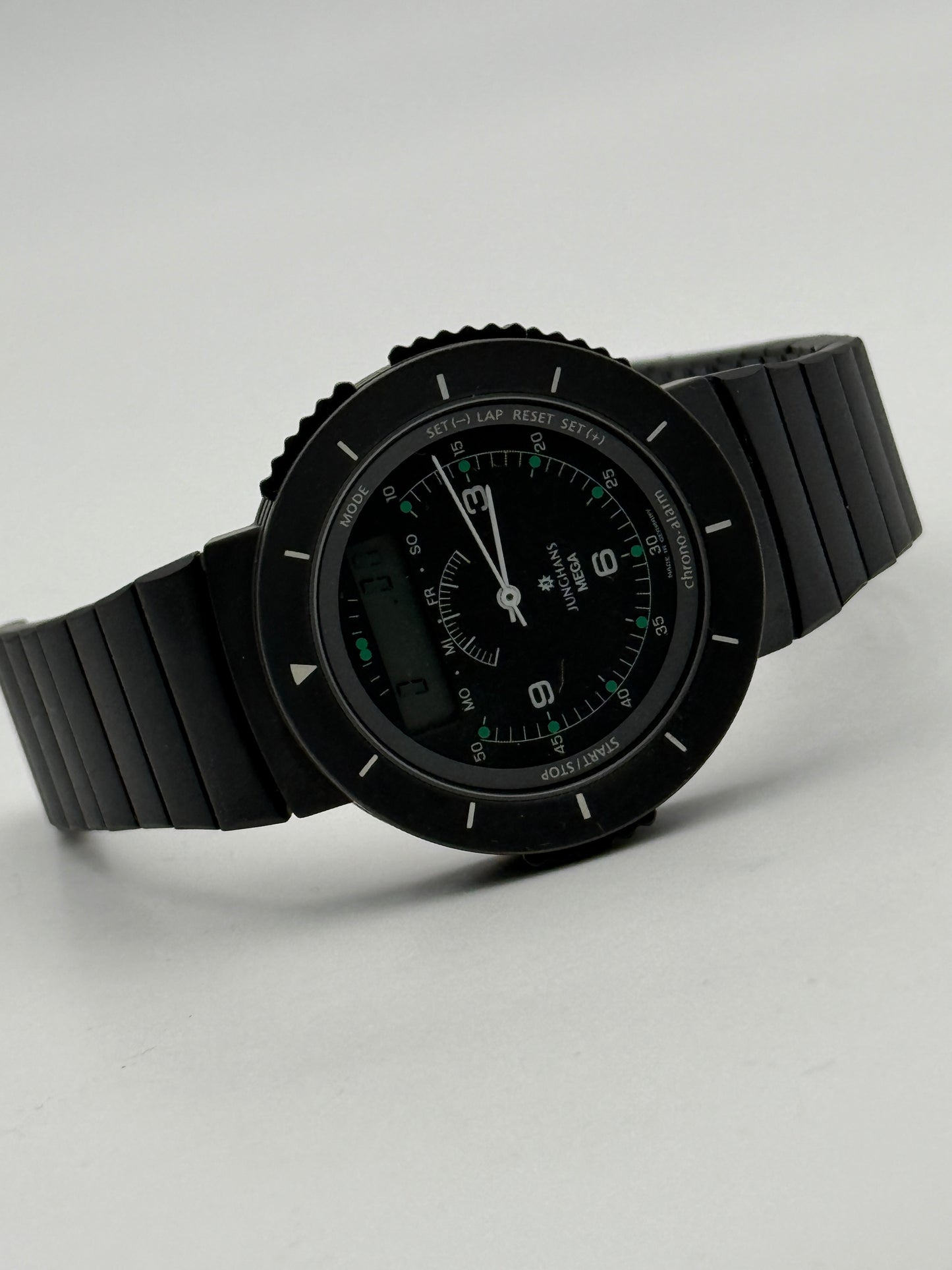 Junghans mega quartz watch rare 40mm